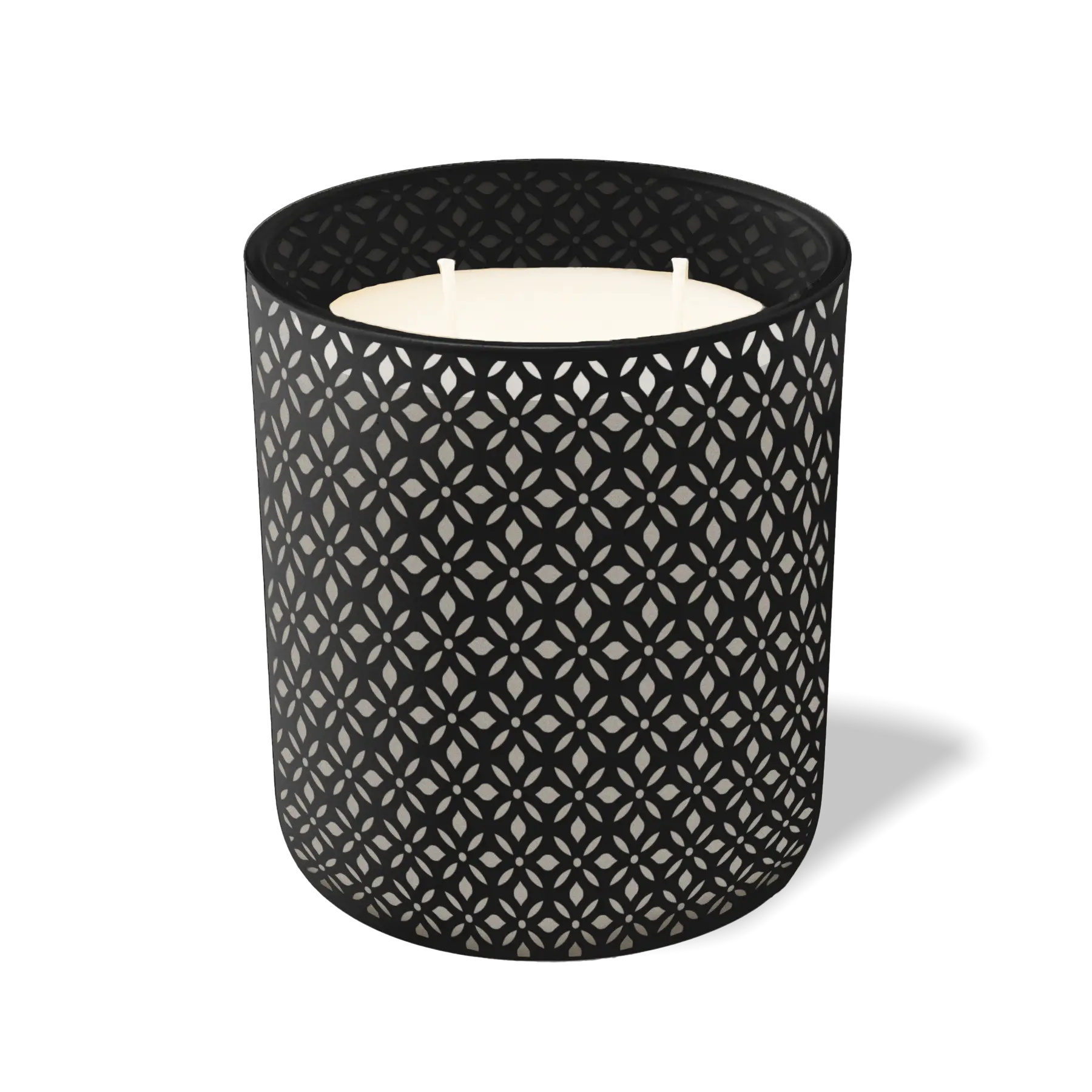 Custom Etched Bursts - 12 oz Candle Black