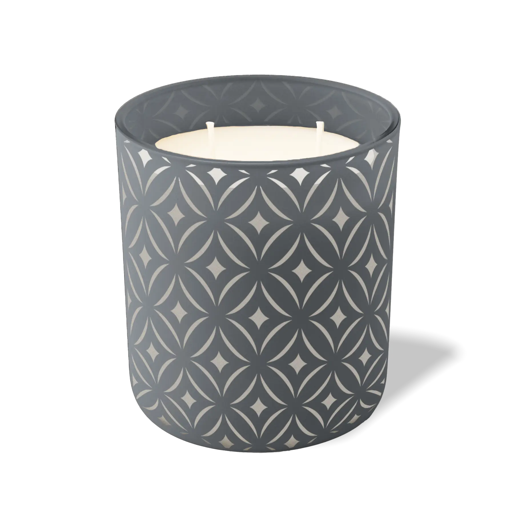 Custom Etched Curves - 12 oz Candle Graphite