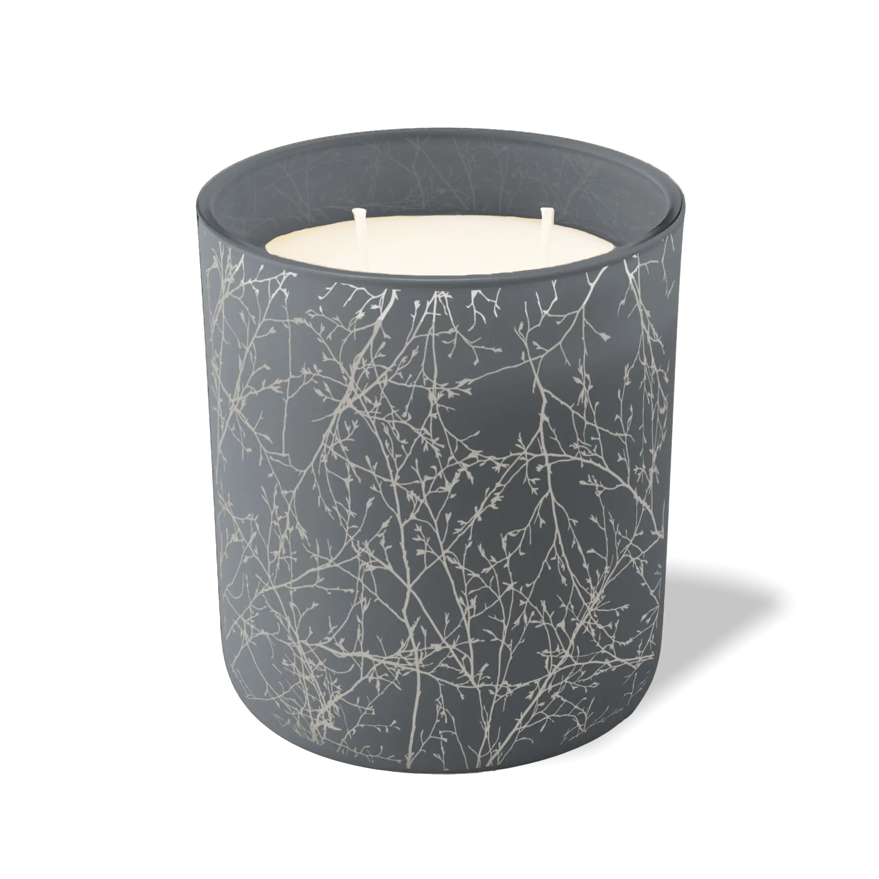 Custom Etched Branches - 12 oz Candle Graphite