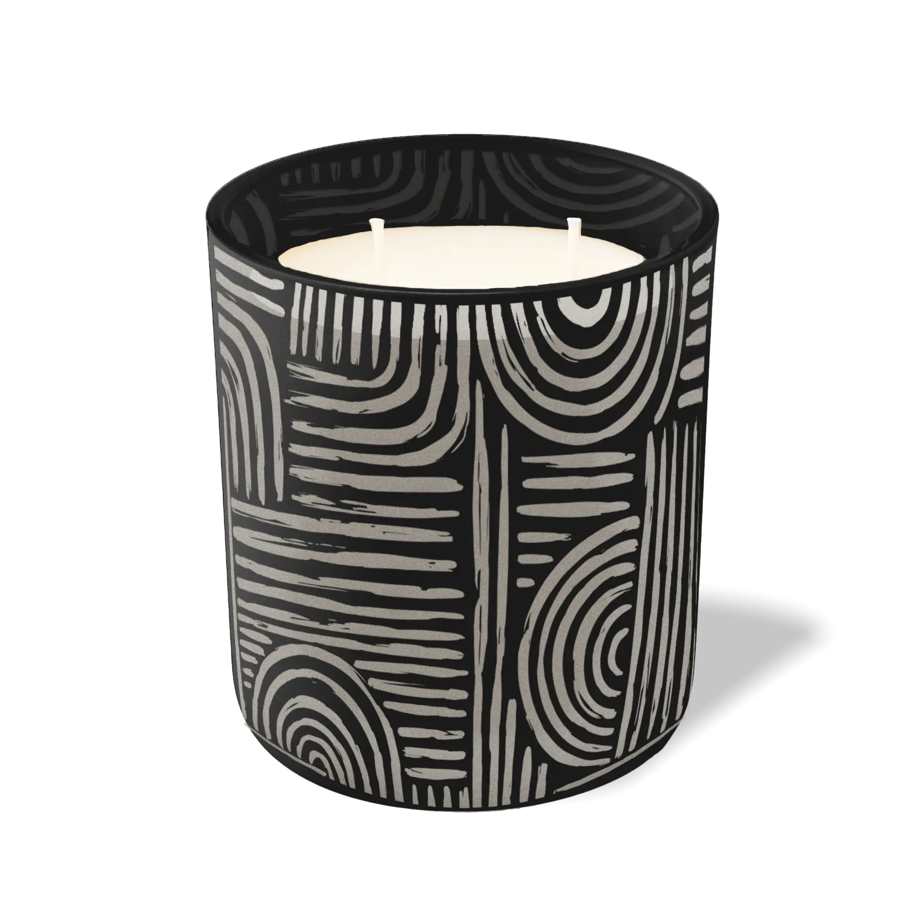 Custom Etched Poolside - 12 oz Candle Black