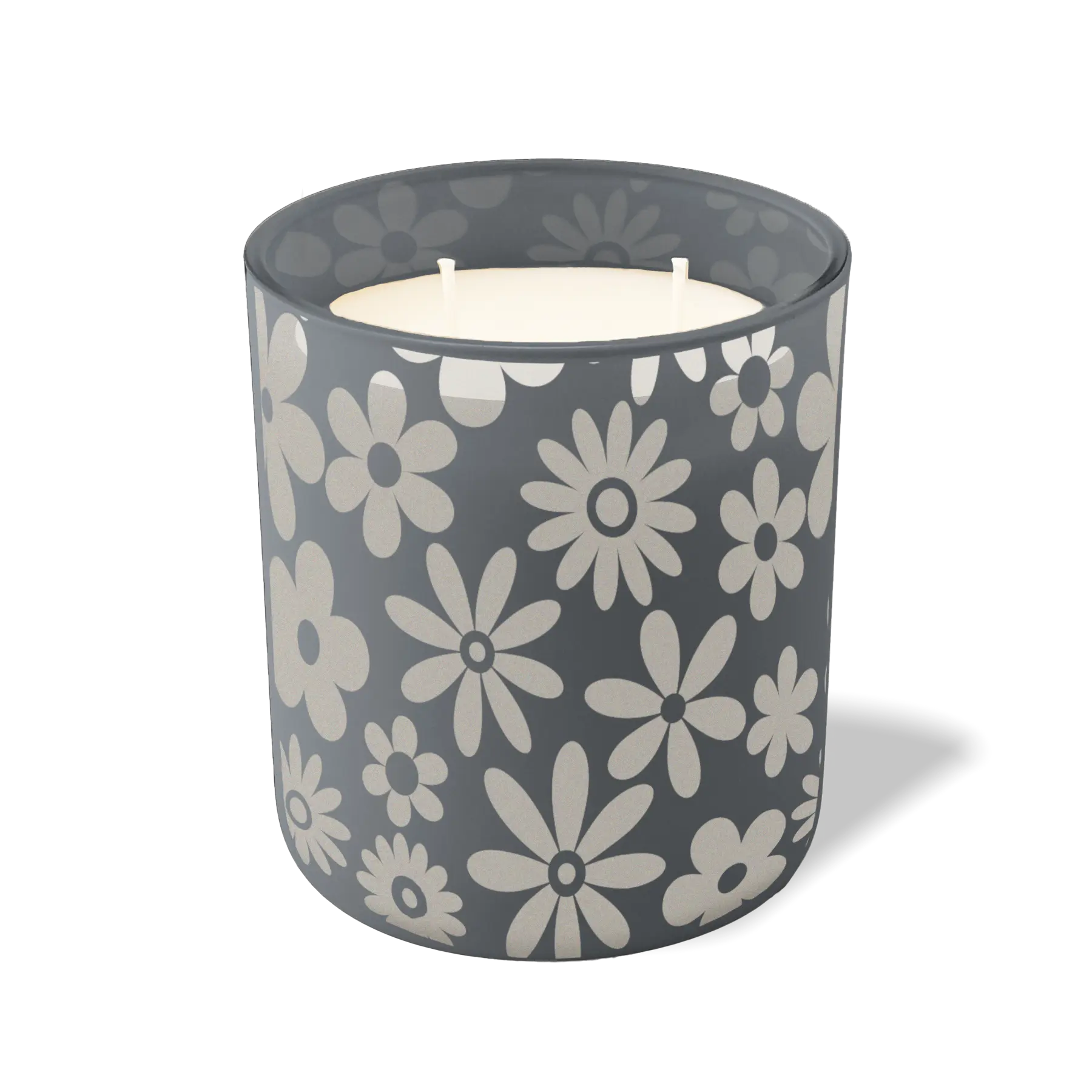 Custom Etched Groovy - 12 oz Candle Graphite