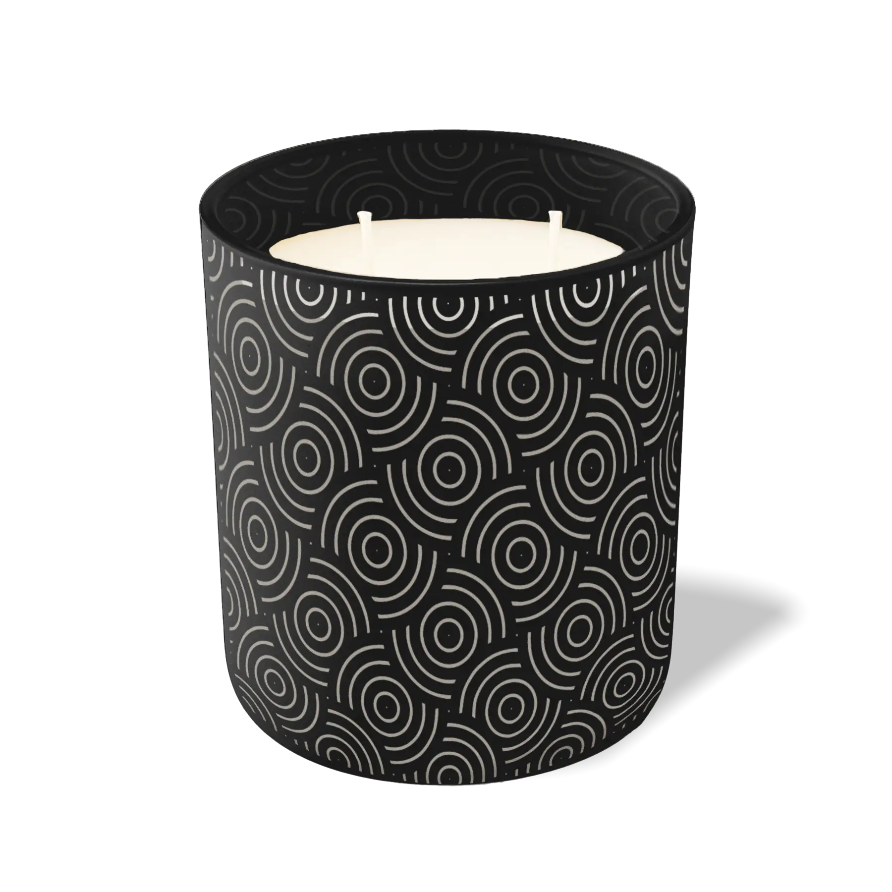 Custom Etched Vinyl - 12 oz Candle Black