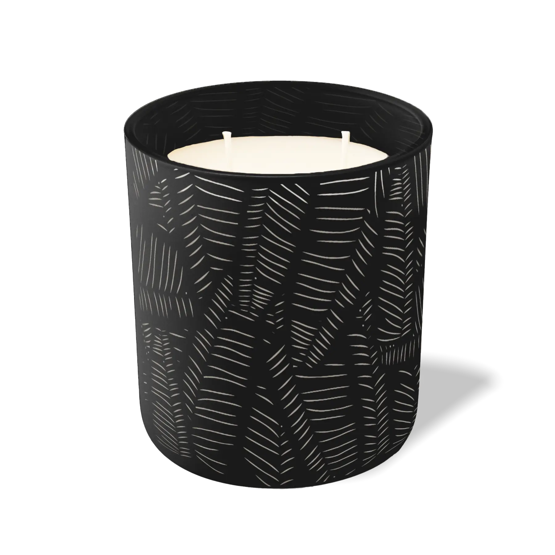 Custom Etched Scratch - 12 oz Candle Black
