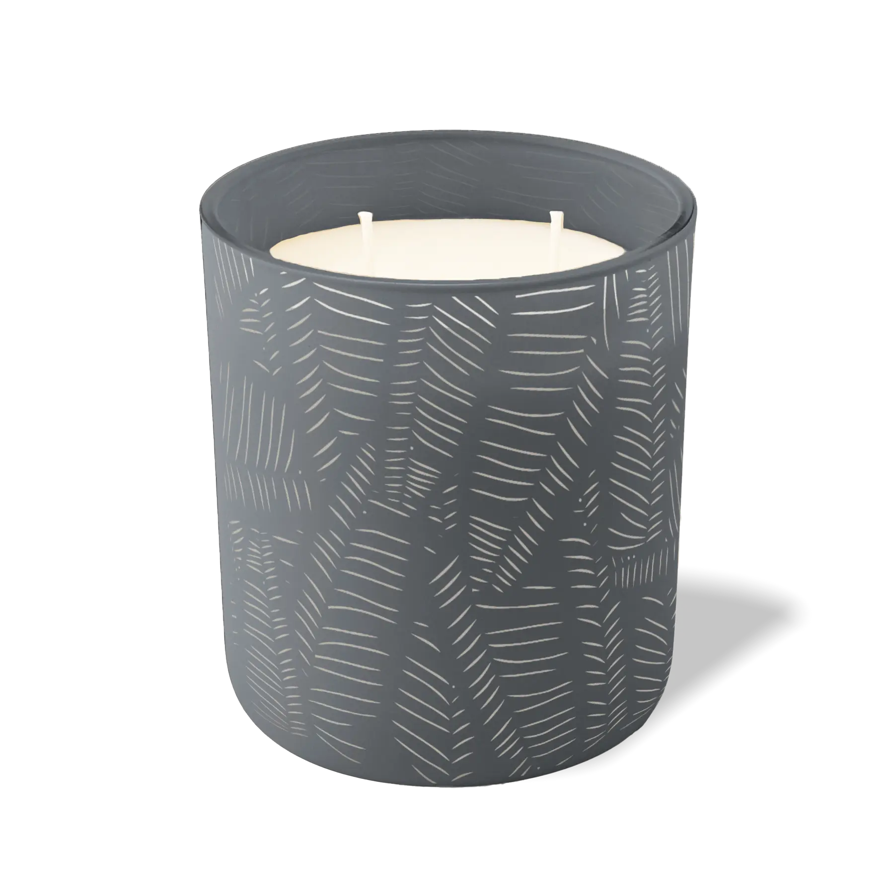 Custom Etched Scratch - 12 oz Candle Graphite