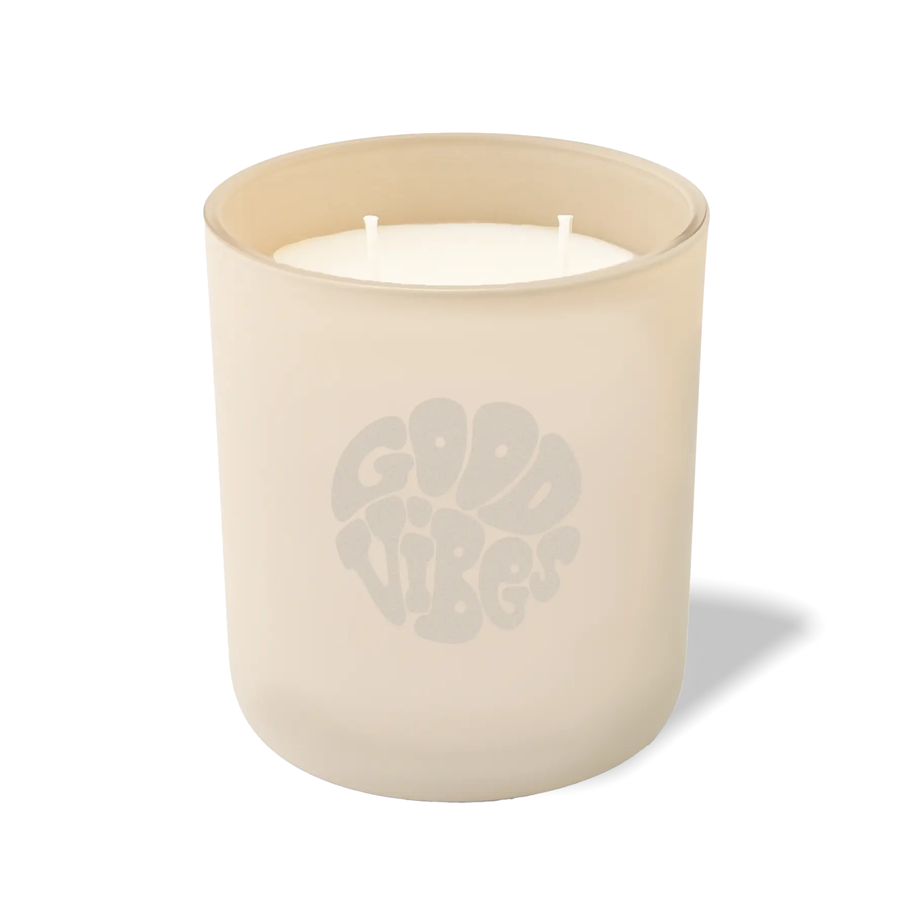 Wild Journey Custom Etched Good Vibes Retro 12 oz Studio Series Candle in Sand