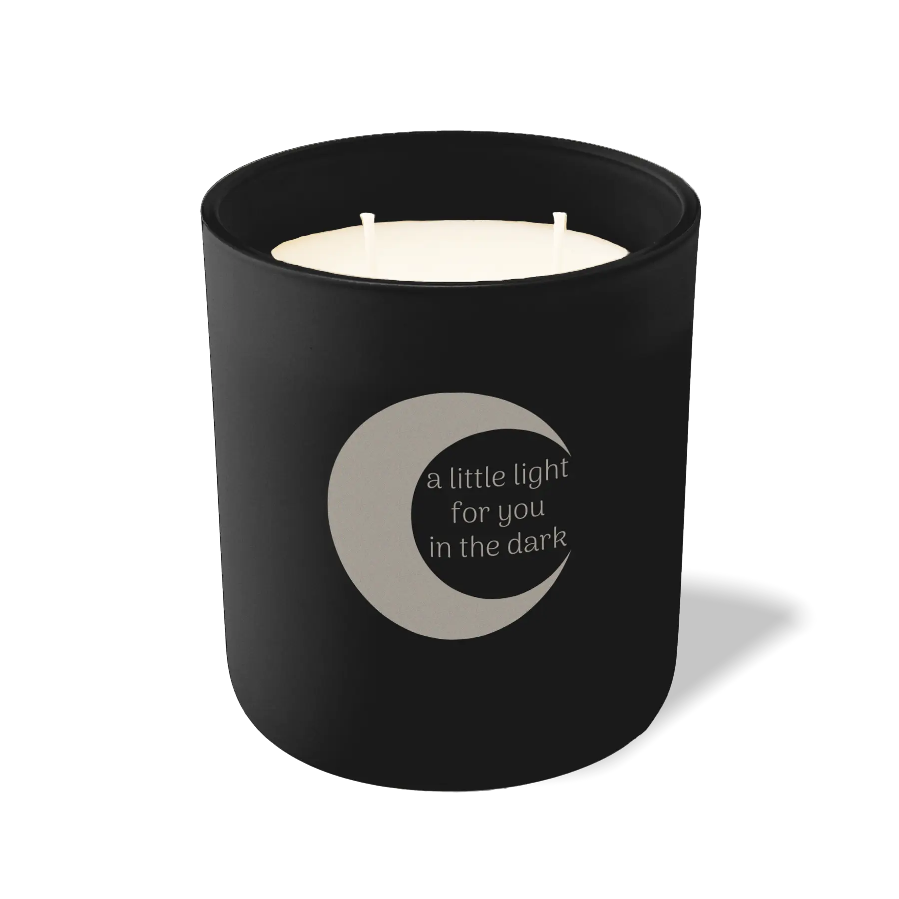 Wild Journey Custom Etched A Little Light For You in the Dark 12 oz Studio Series Candle in Black