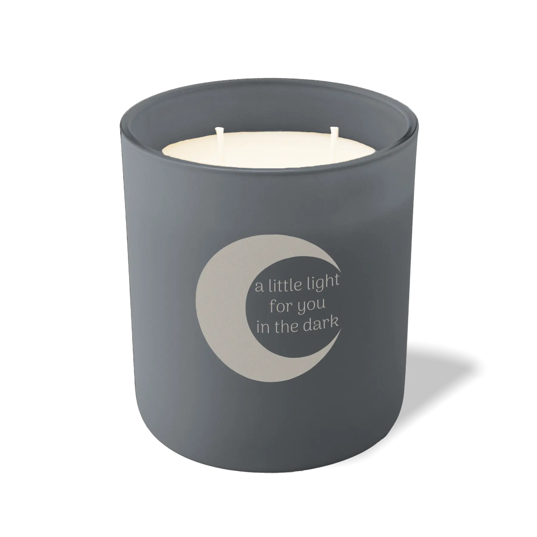 Wild Journey Custom Etched A Little Light For You in the Dark 12 oz Studio Series Candle in Graphite