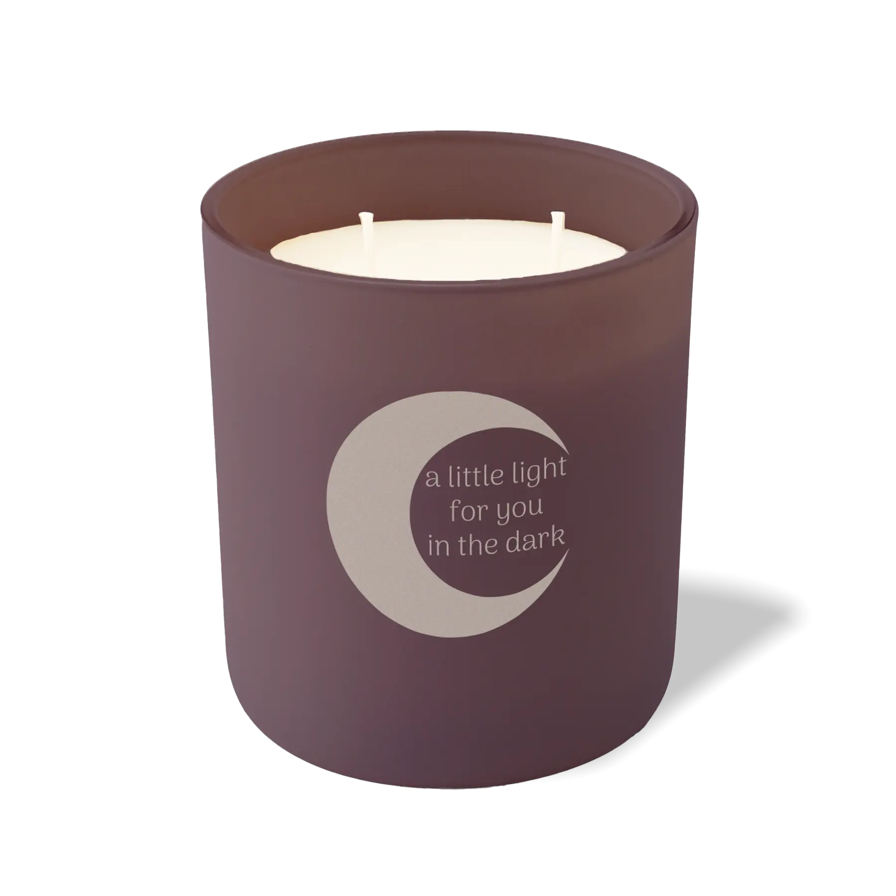 Wild Journey Custom Etched A Little Light For You in the Dark 12 oz Studio Series Candle in Velvet Plum