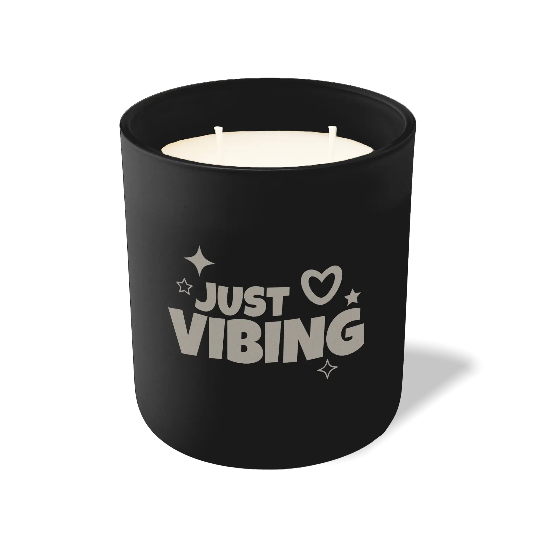 Wild Journey Custom Etched Just Vibing 12 oz Studio Series Candle in Black