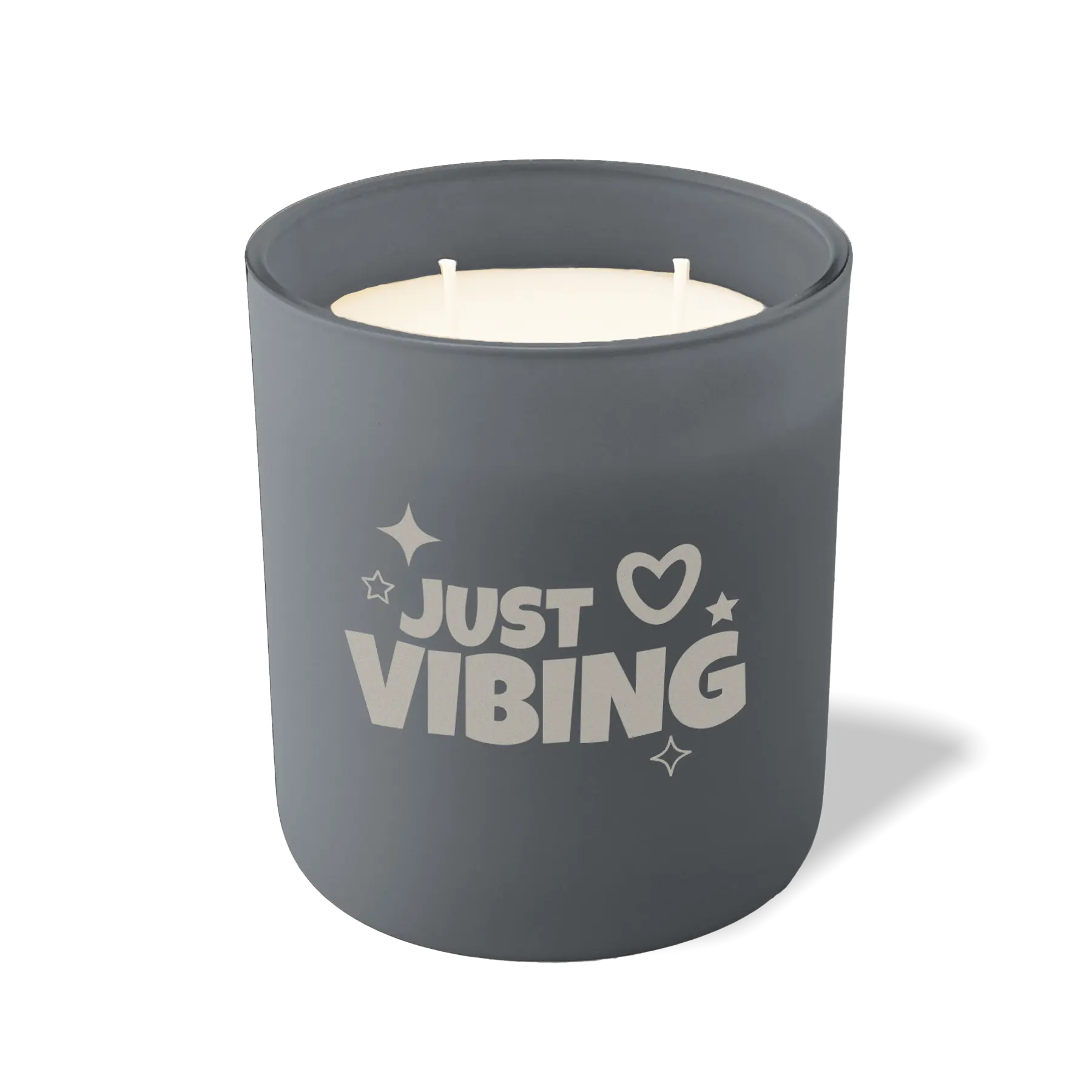 Wild Journey Custom Etched Just Vibing 12 oz Studio Series Candle in Graphite