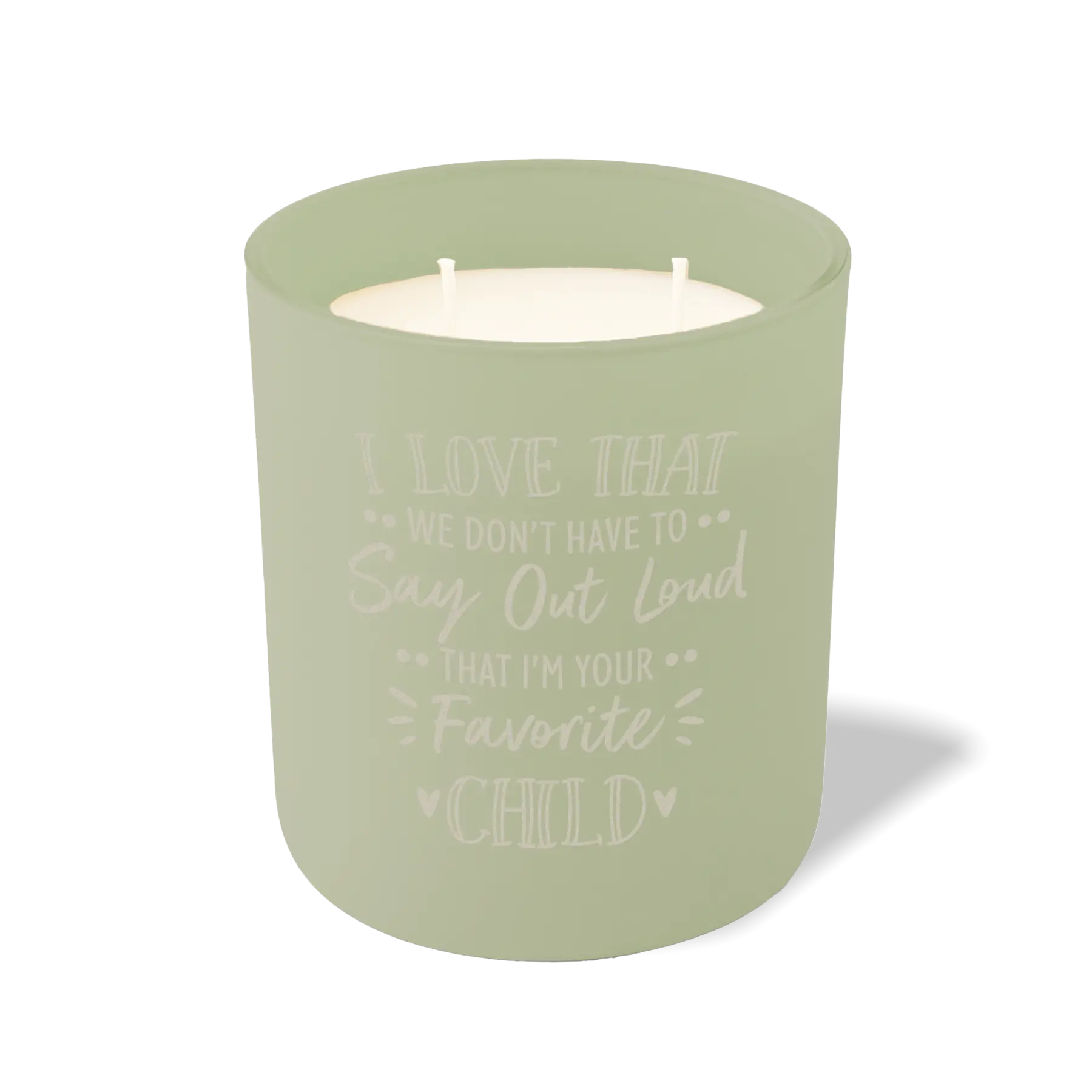 Wild Journey Custom Etched I Love That We Don't Have to Say Out Loud 12 oz Studio Series Candle in Meadow