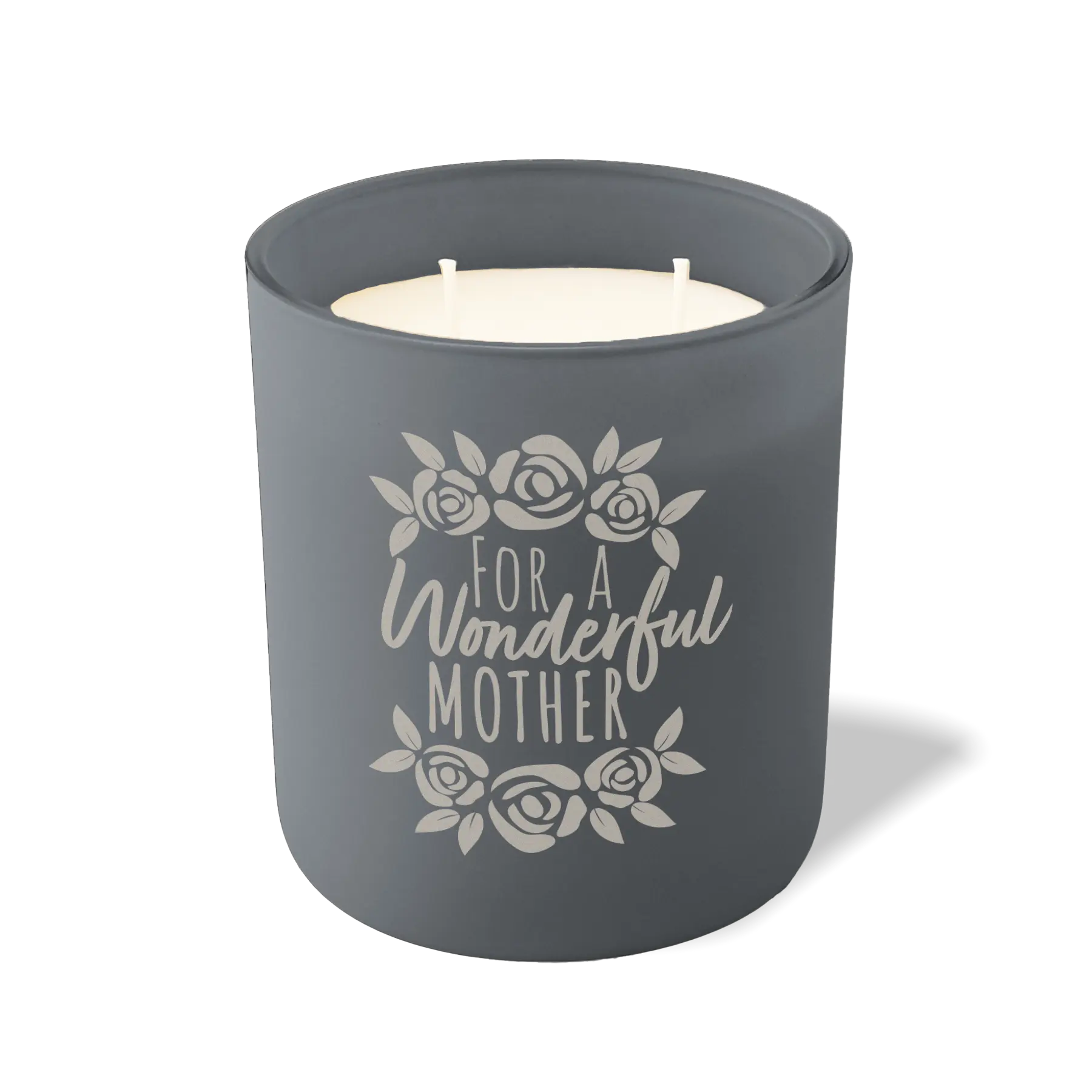 Wild Journey Custom Etched For a Wonderful Mother 12 oz Studio Series Candle in Graphite