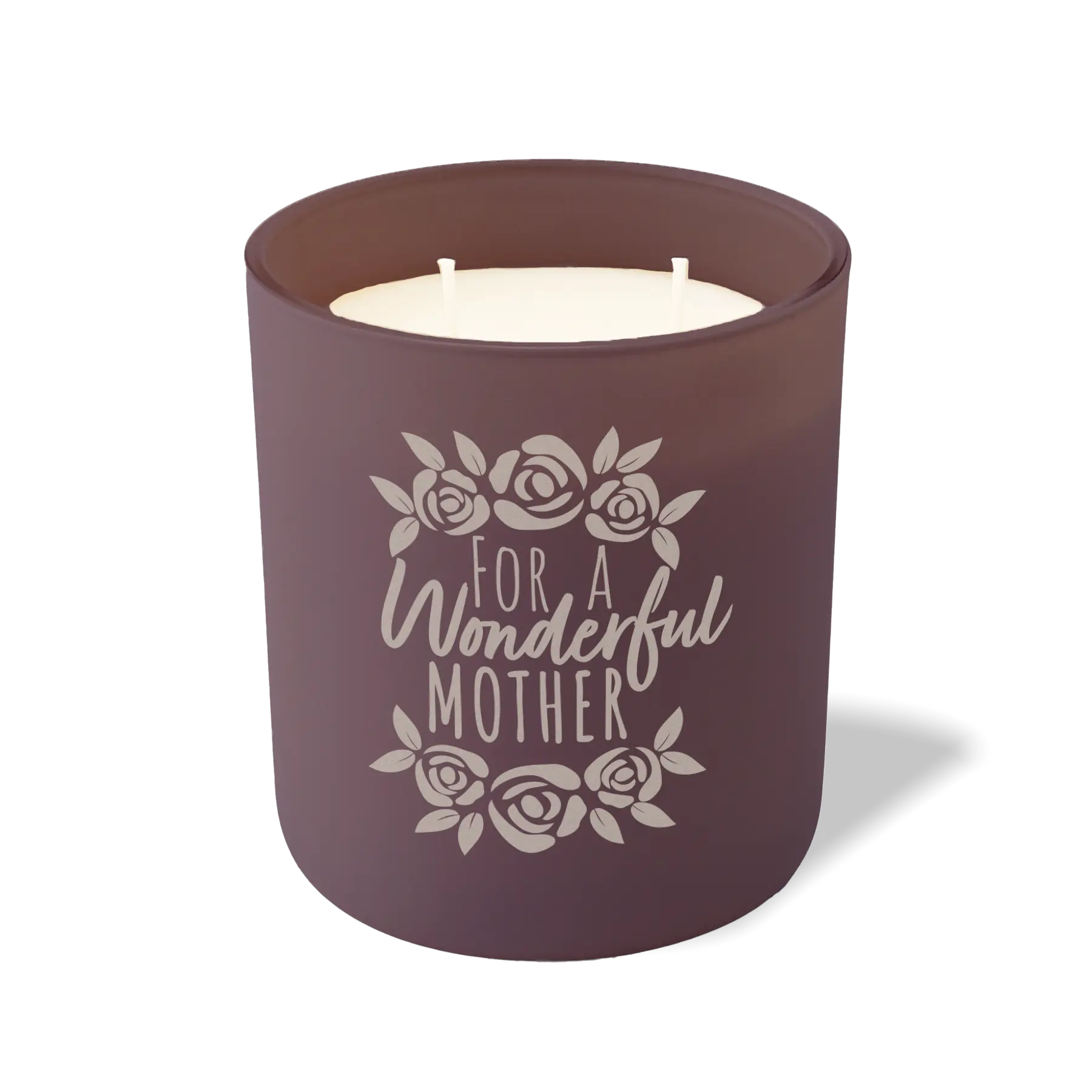 Wild Journey Custom Etched For a Wonderful Mother 12 oz Studio Series Candle in Velvet Plum