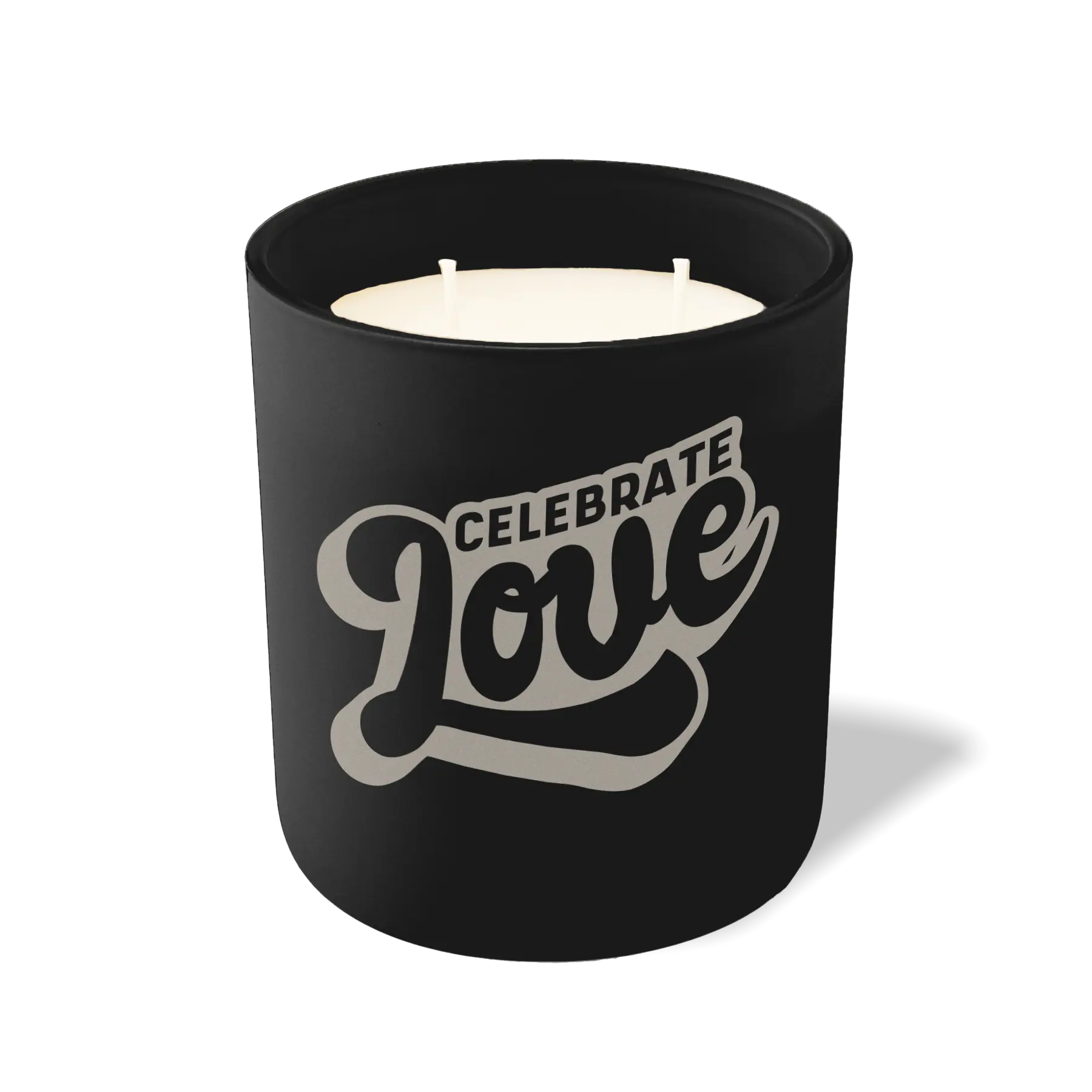 Wild Journey Custom Etched Celebrate Love 12 oz Studio Series Candle in Black