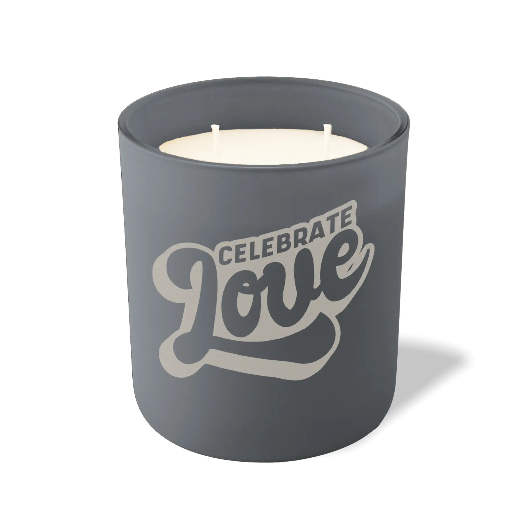 Wild Journey Custom Etched Celebrate Love 12 oz Studio Series Candle in Graphite