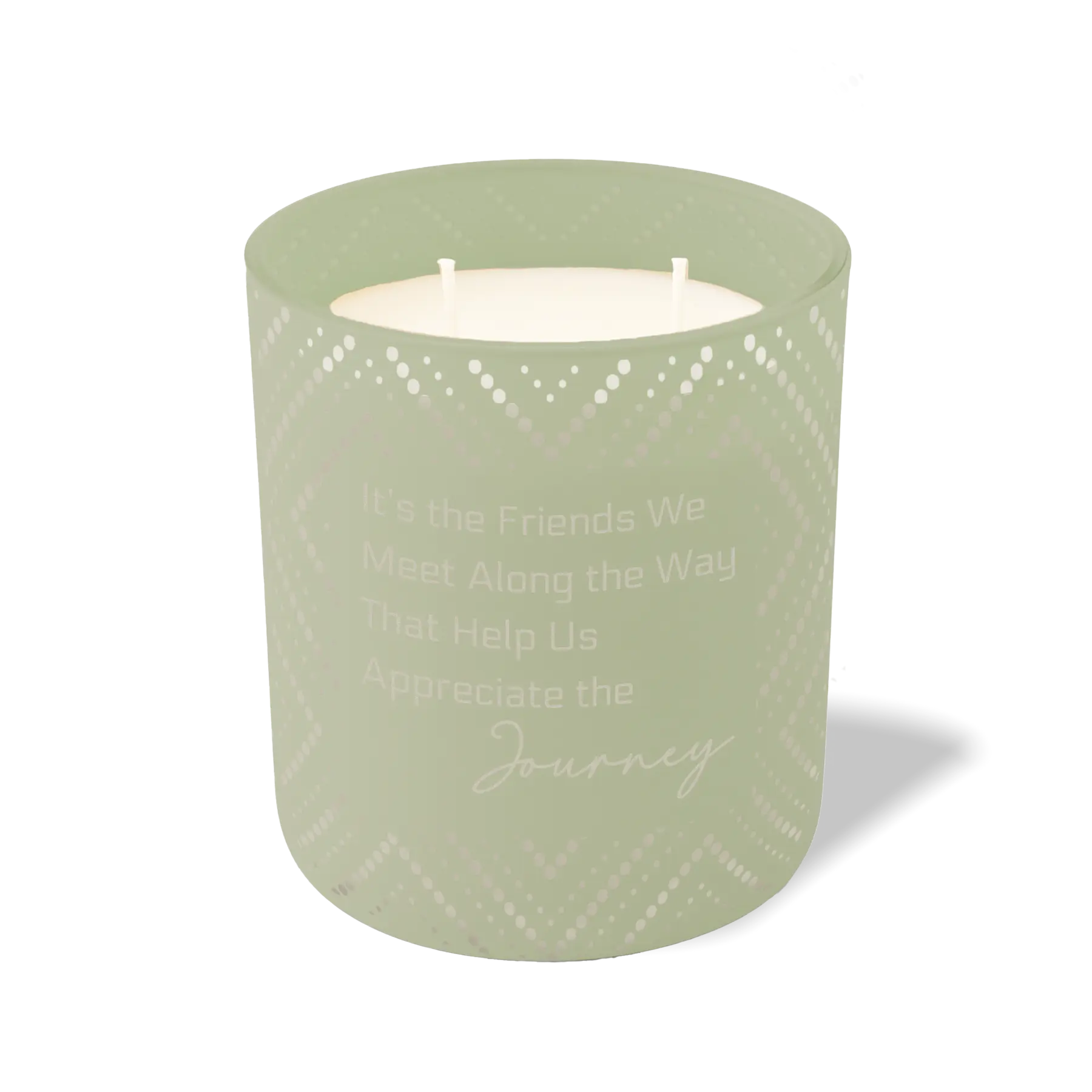 Wild Journey Custom Etched It's the Friends We Meet Along the Way 12 oz Studio Series Candle in Meadow