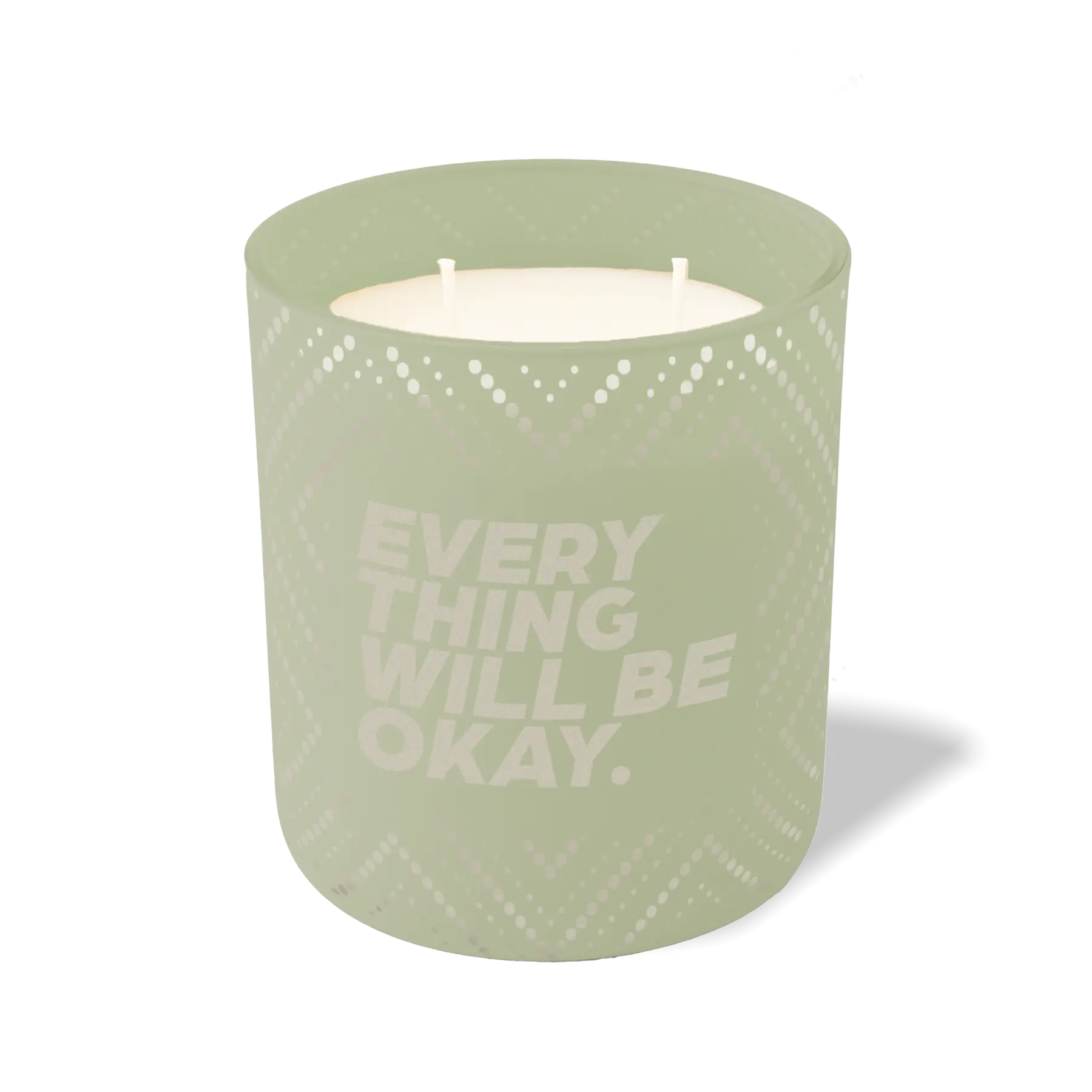Wild Journey Custom Etched Everything Will be Okay 12 oz Studio Series Candle in Meadow