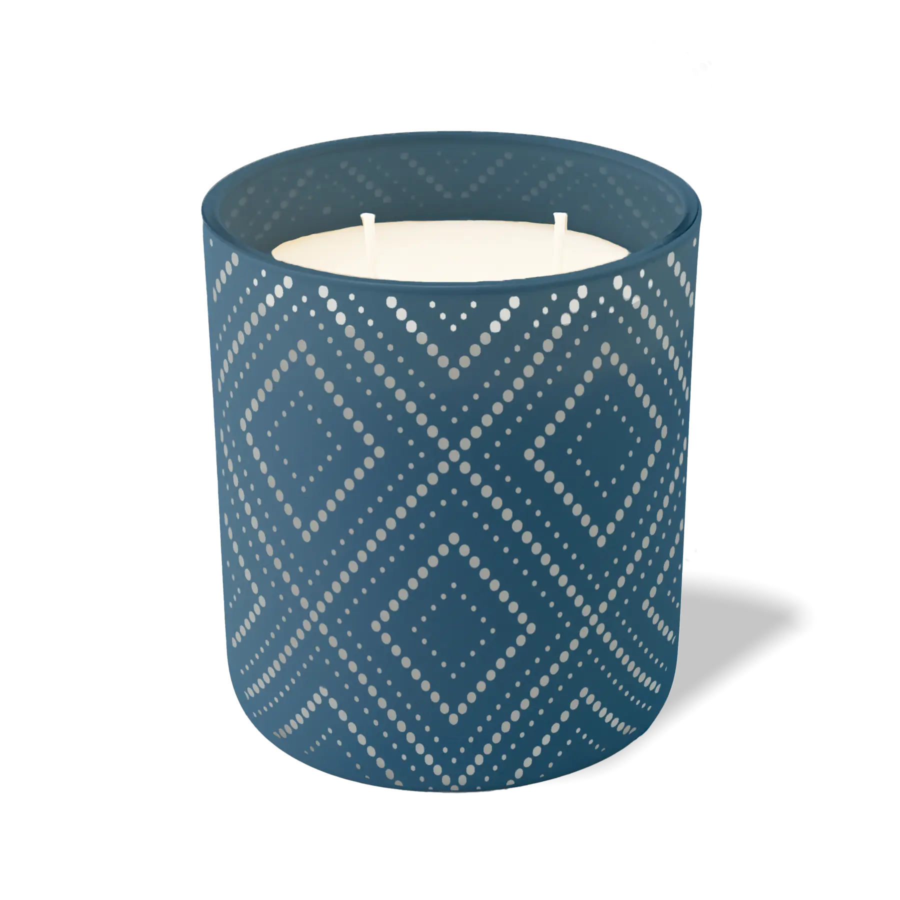 Wild Journey Custom Etched Dotted Diamond 12 oz Studio Series Candle in Cobalt