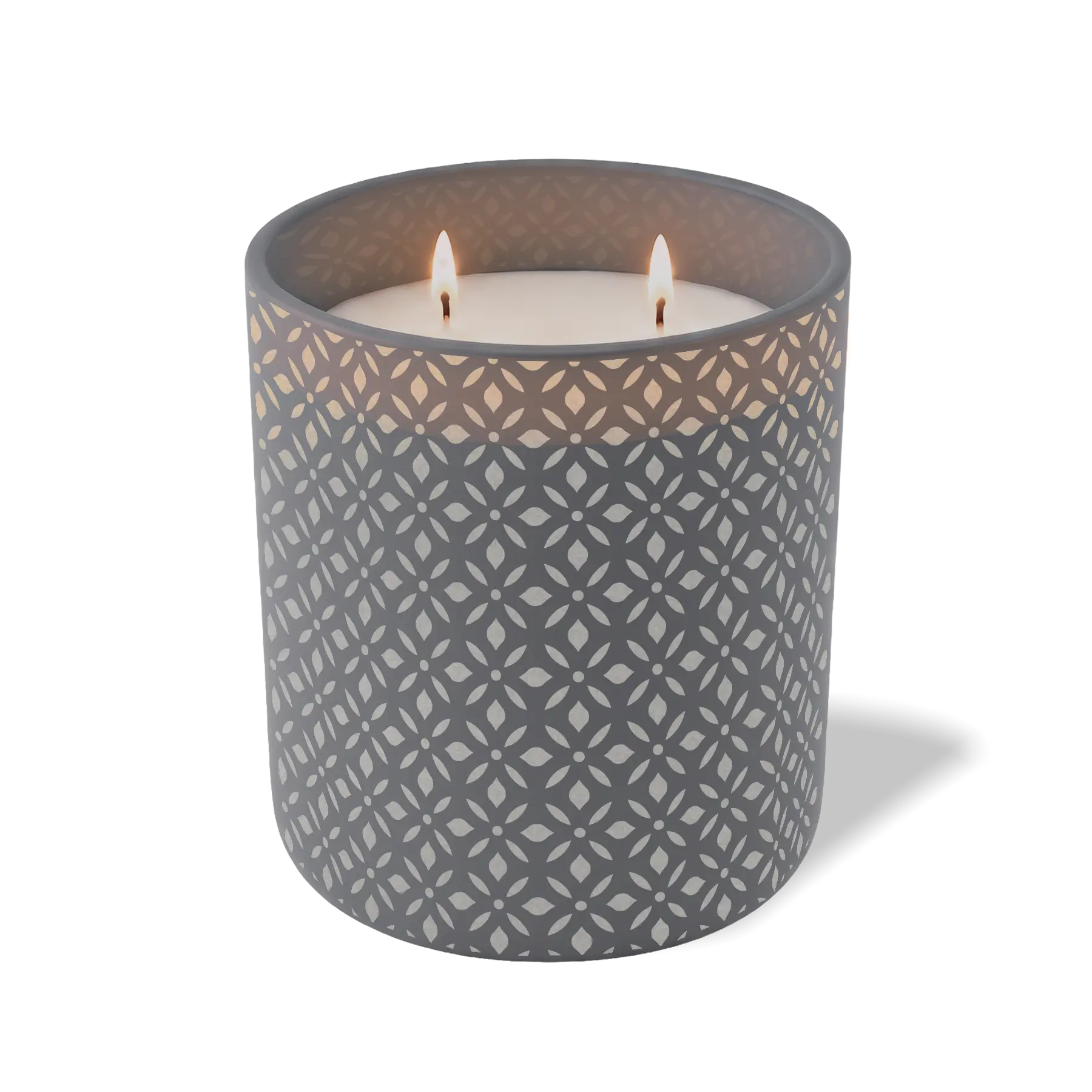 Custom Etched Bursts - 12 oz Candle Graphite