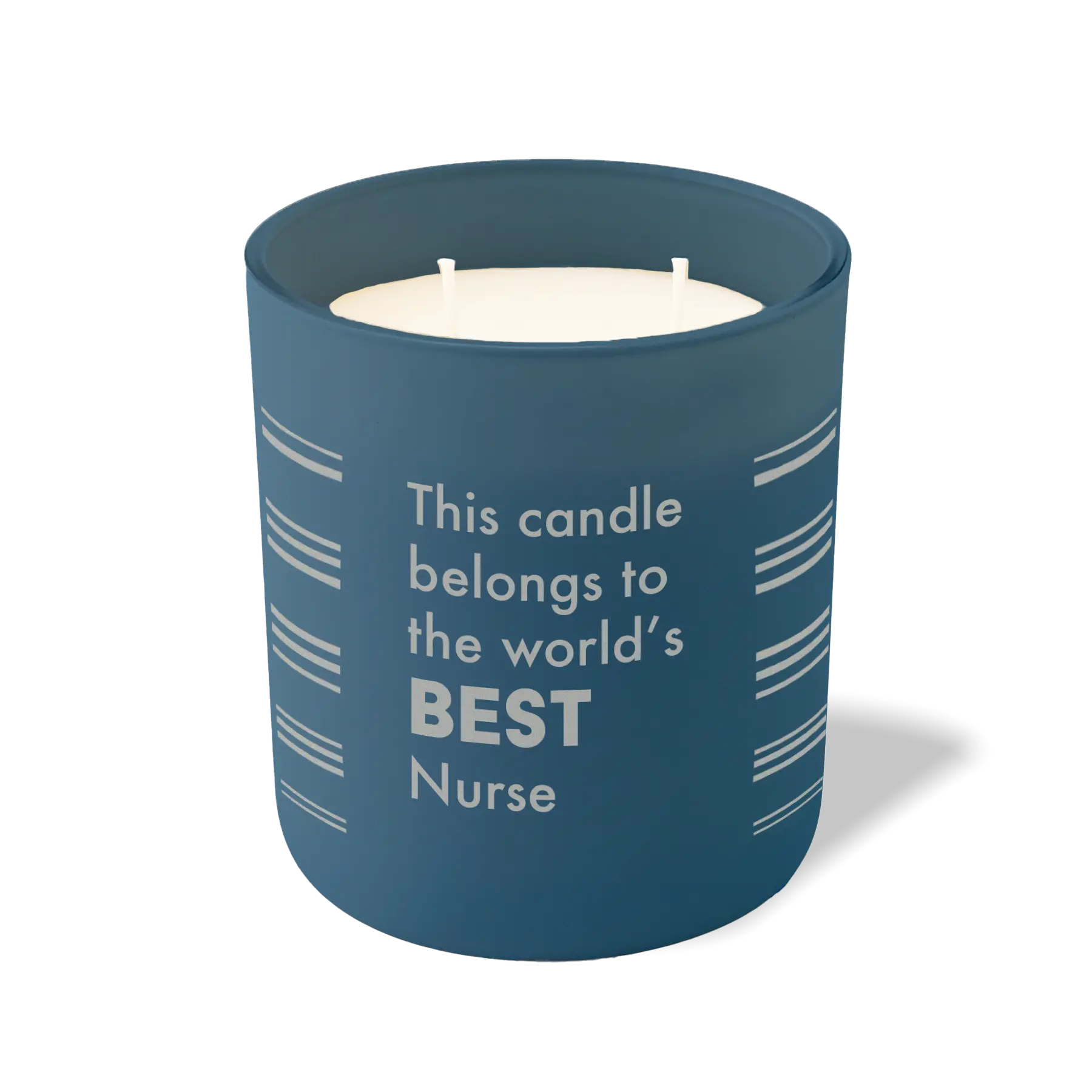 Wild Journey Custom Etched The World's Best Nurse 12 oz Studio Series Candle in Cobalt