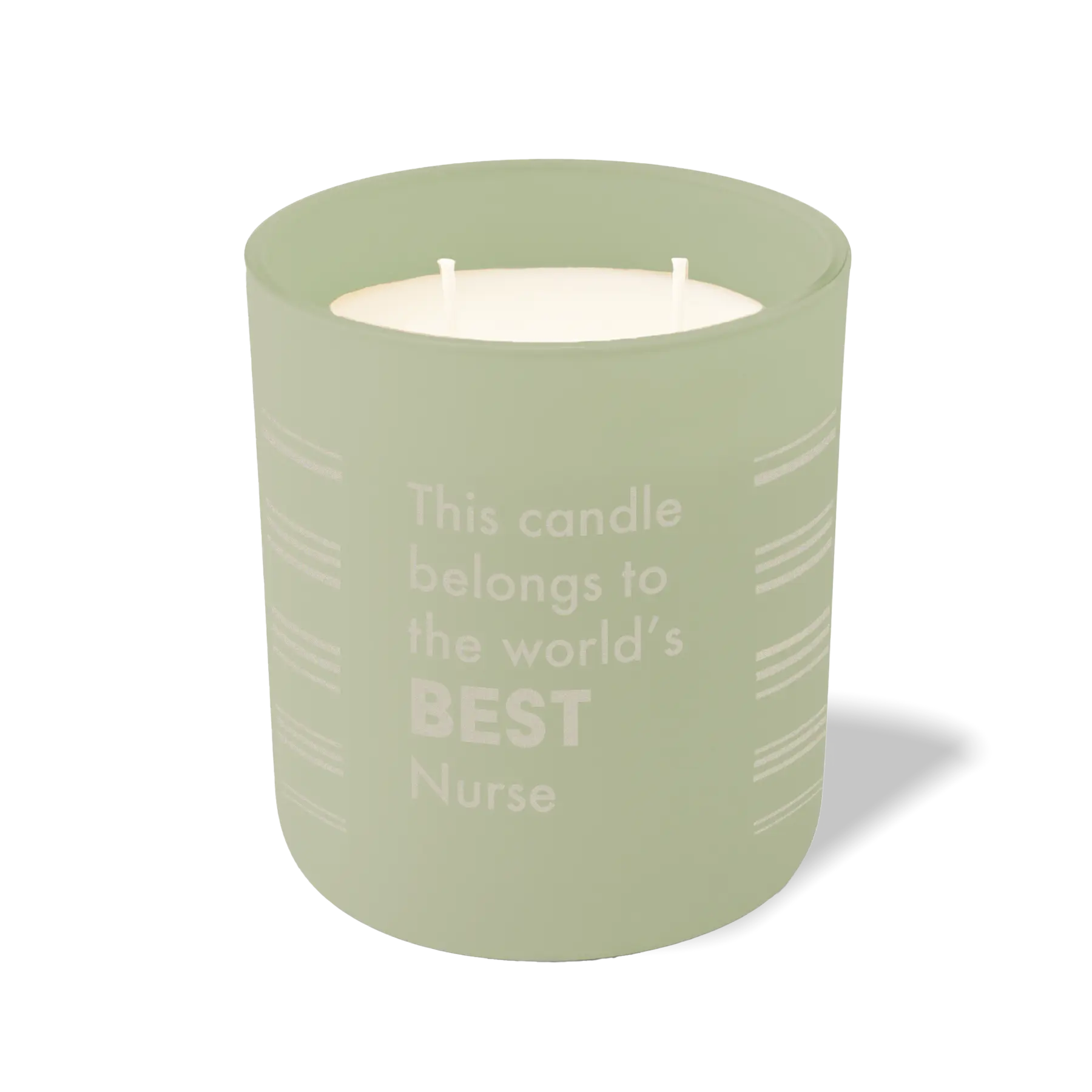 Wild Journey Custom Etched The World's Best Nurse 12 oz Studio Series Candle in Meadow