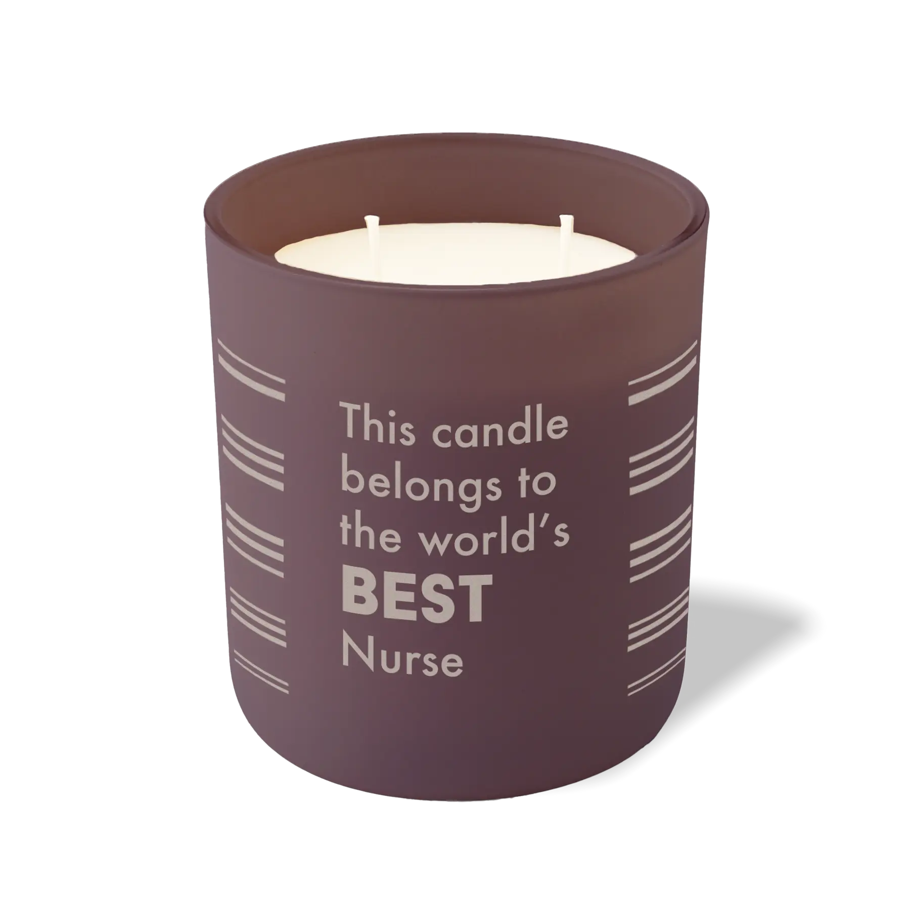 Wild Journey Custom Etched The World's Best Nurse 12 oz Studio Series Candle in Velvet Plum