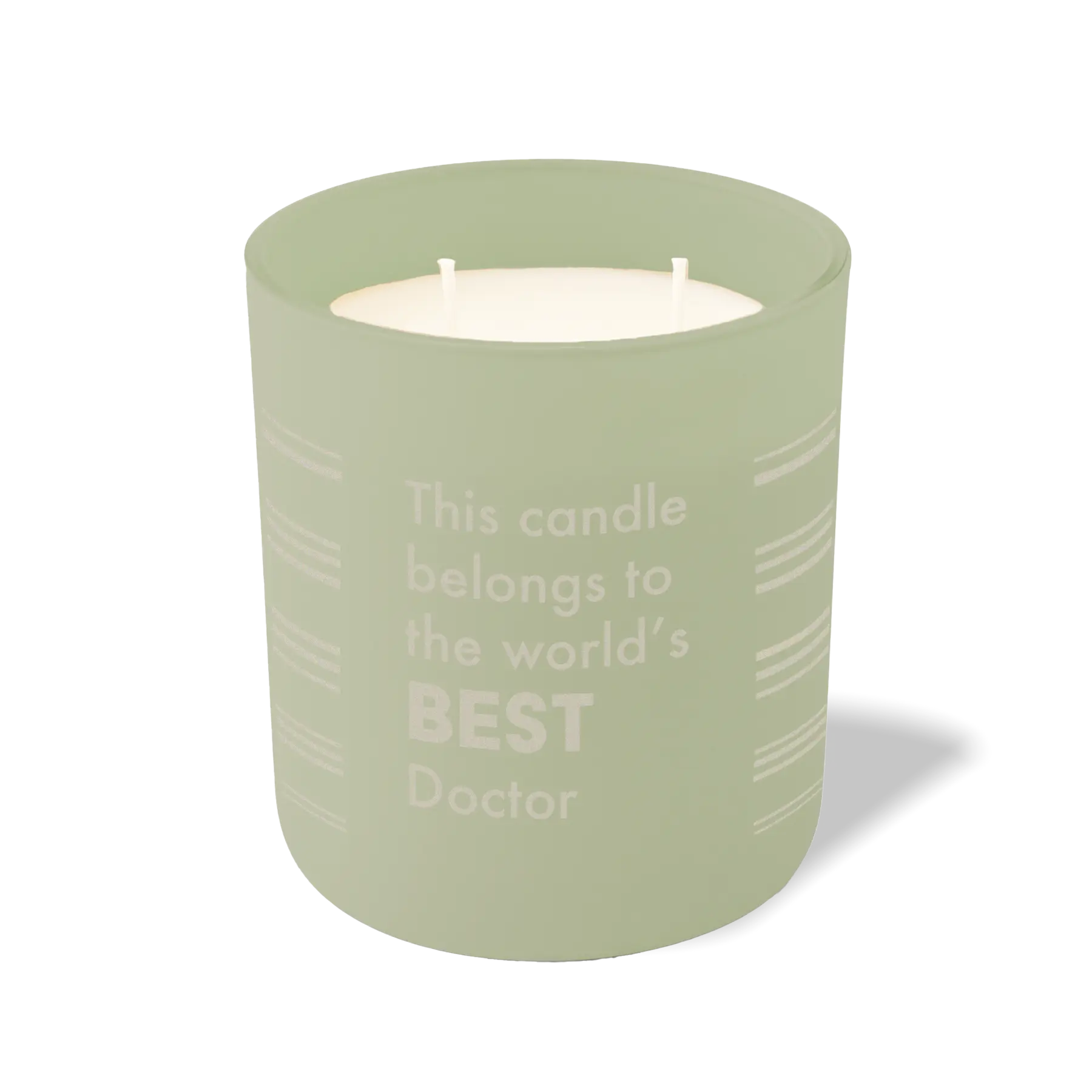 Wild Journey Custom Etched The World's Best Doctor 12 oz Studio Series Candle in Meadow