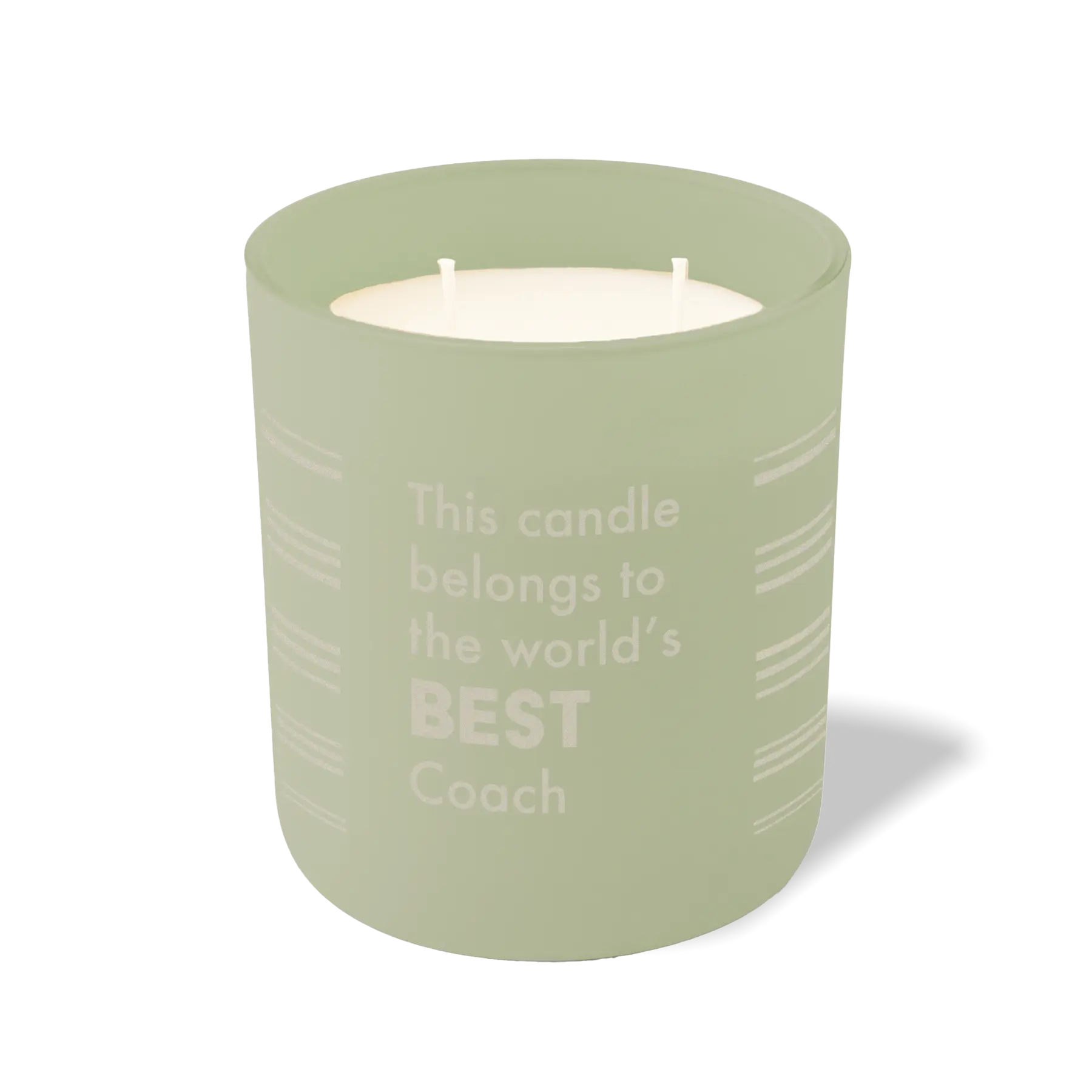 Wild Journey Custom Etched The World's Best Coach 12 oz Studio Series Candle in Meadow