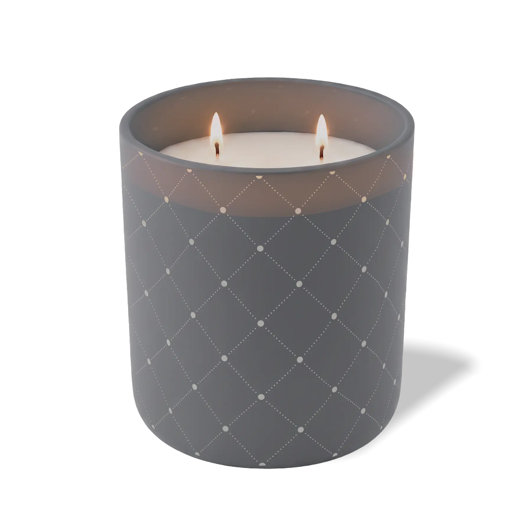 Custom Etched Quilt - 12 oz Candle Graphite