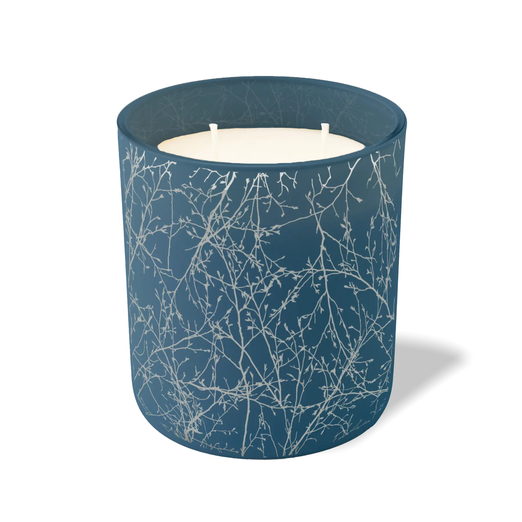 Wild Journey Custom Etched Branches 12 oz Studio Series Candle in Cobalt