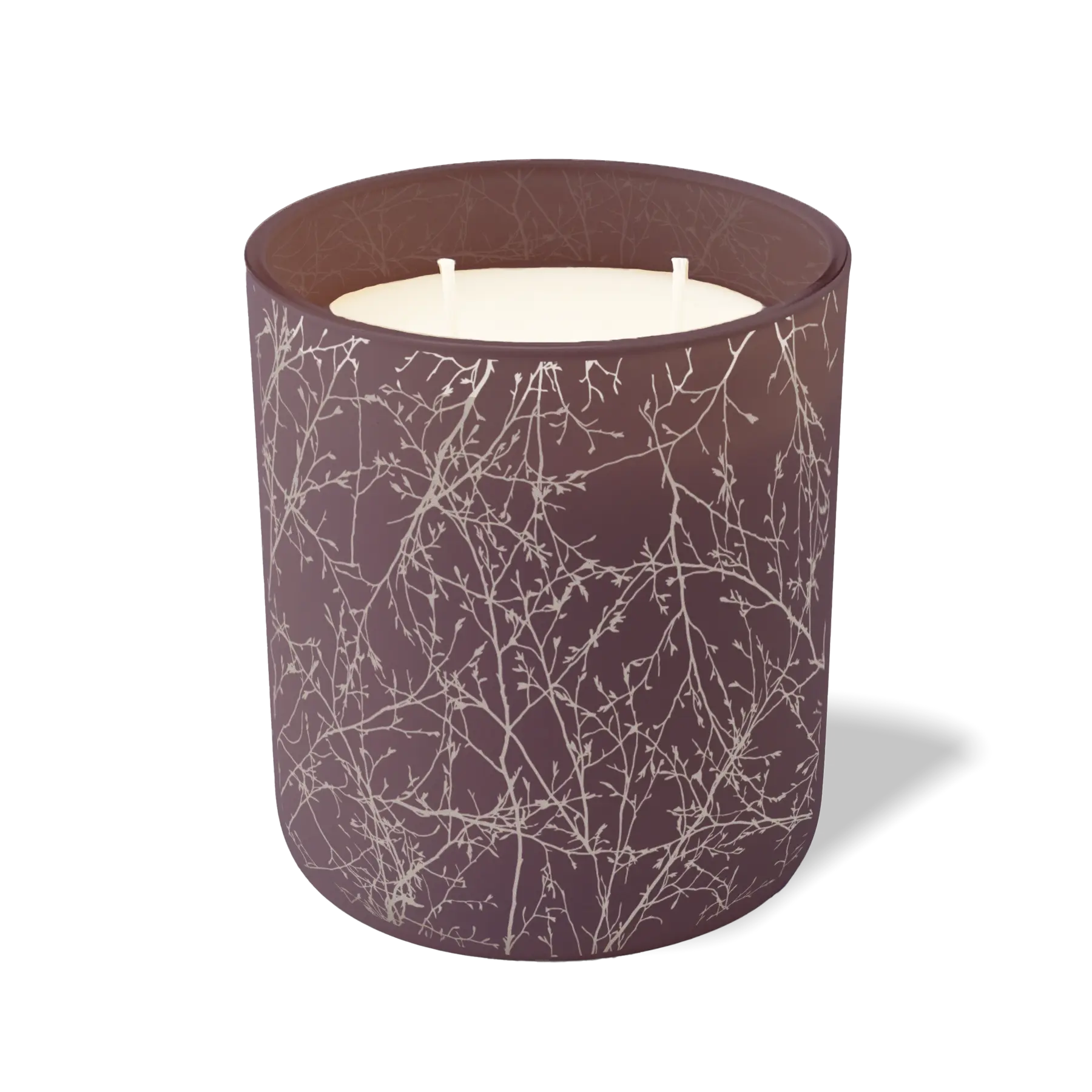 Wild Journey Custom Etched Branches 12 oz Studio Series Candle in Velvet Plum
