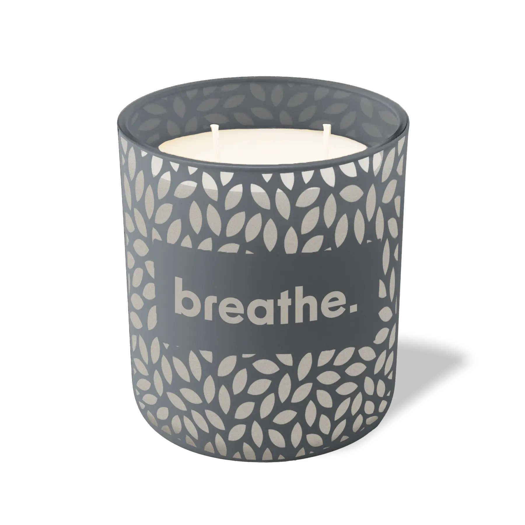 Wild Journey Custom Etched Breathe 12 oz Studio Series Candle in Graphite
