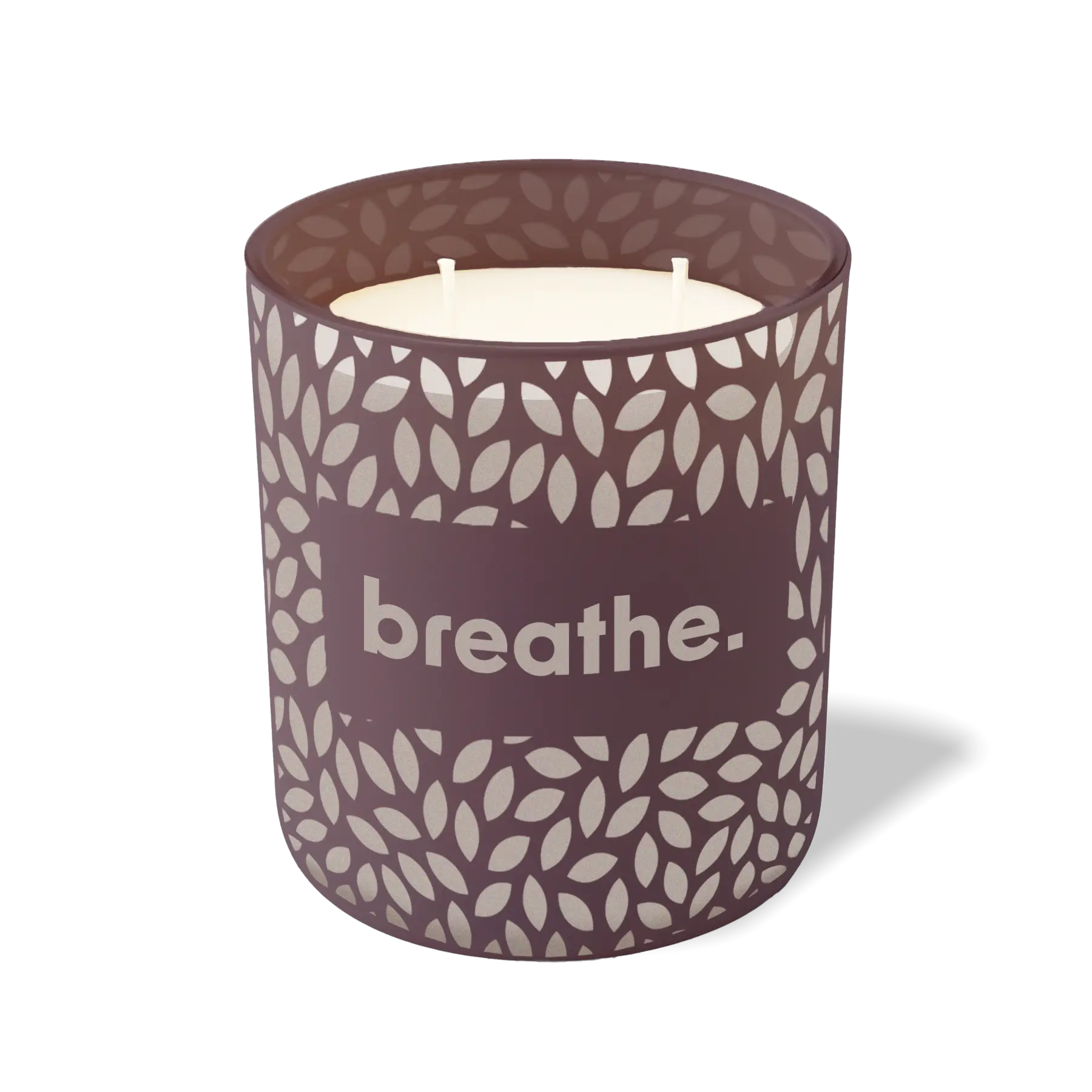 Wild Journey Custom Etched Breathe 12 oz Studio Series Candle in Velvet Plum