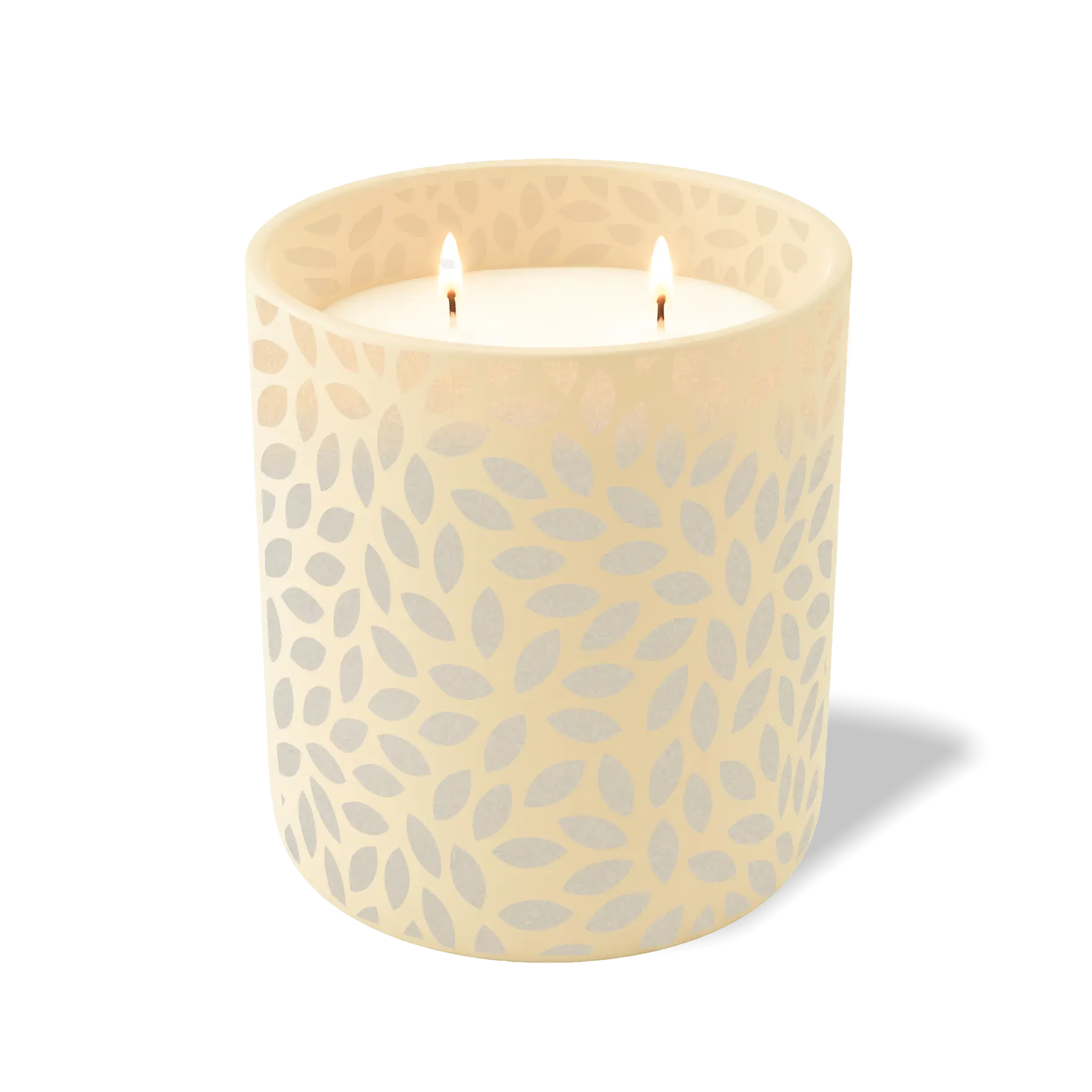 Custom Etched Leafy - 12 oz Candle Sand