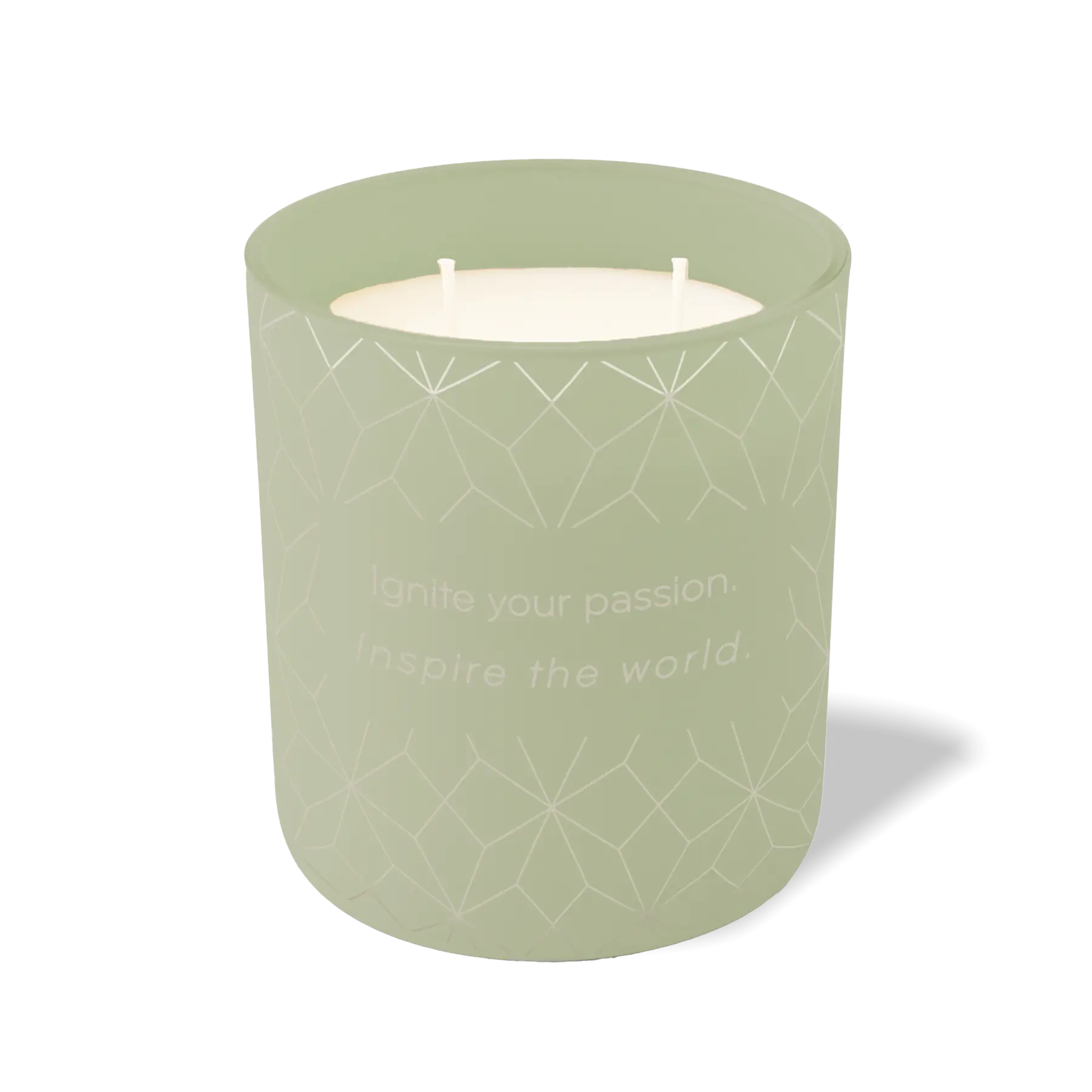 Wild Journey Custom Etched Ignite Your Passion 12 oz Studio Series Candle in Meadow