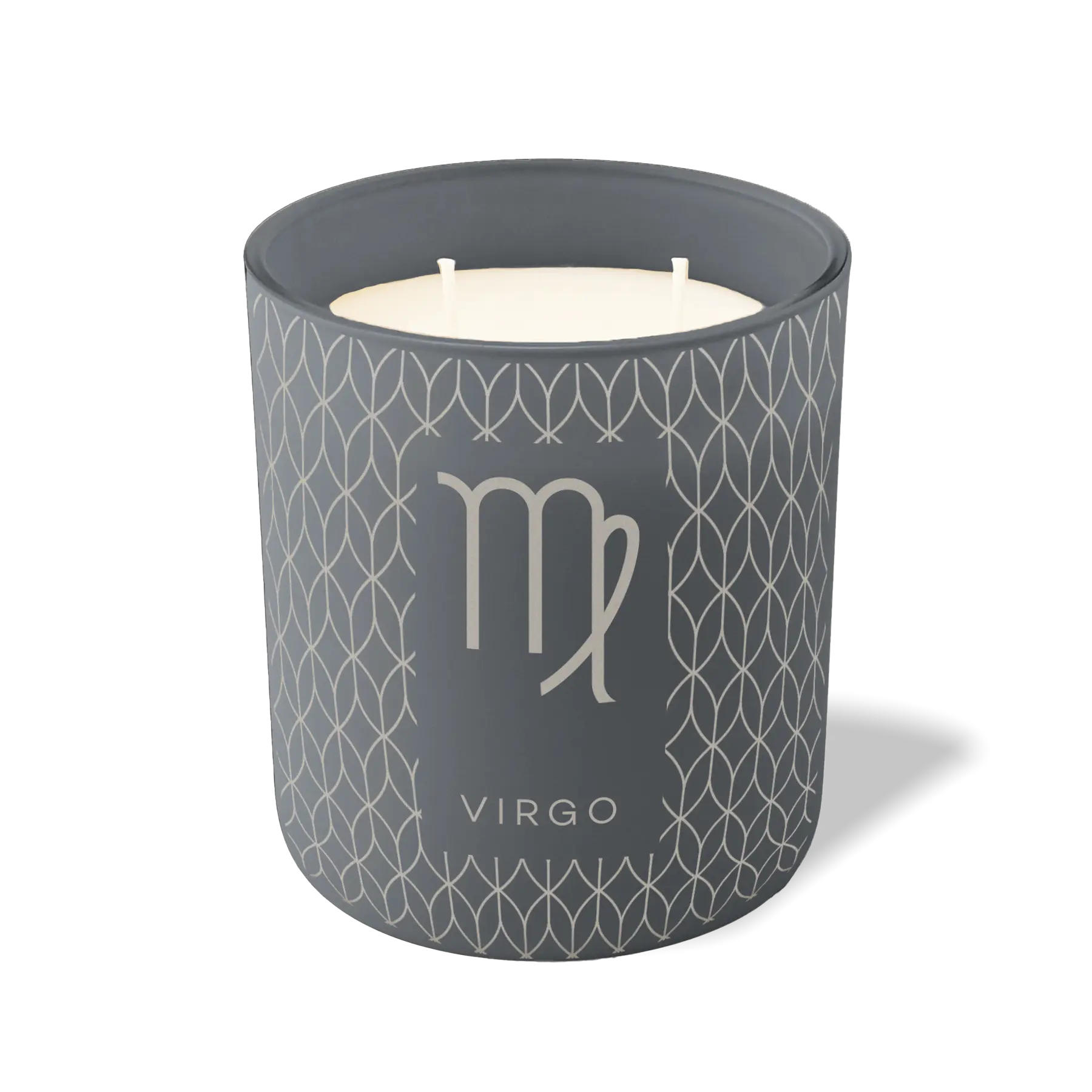 Custom Etched Virgo Symbol 12 oz Studio Series Candle - Graphite