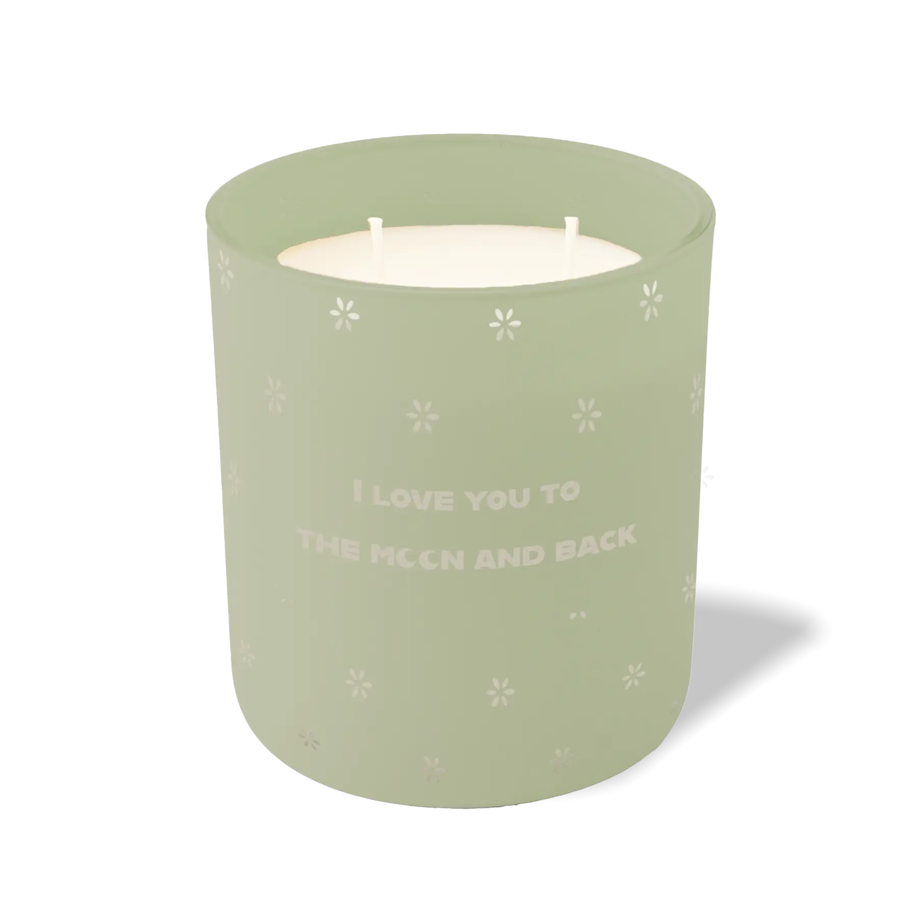Wild Journey Custom Etched I Love You to the Moon and Back 12 oz Studio Series Candle in Meadow