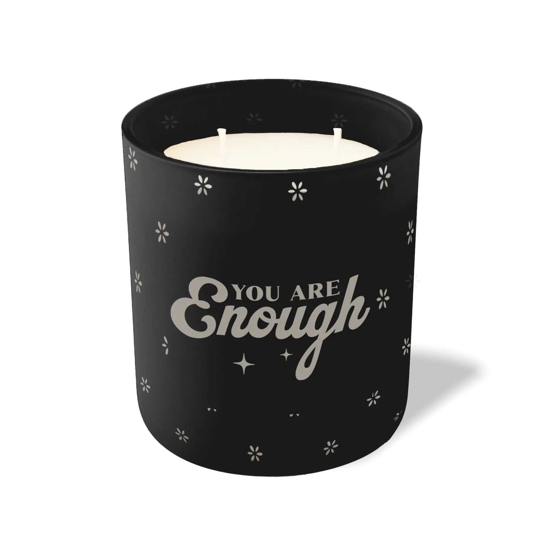 Wild Journey Custom Etched You Are Enough 12 oz Studio Series Candle in Black