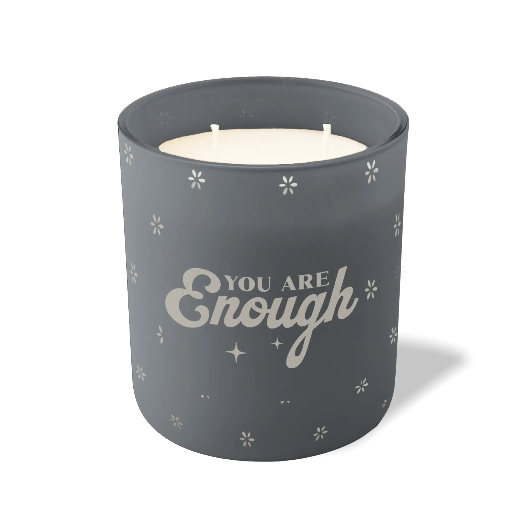 Wild Journey Custom Etched You Are Enough 12 oz Studio Series Candle in Graphite