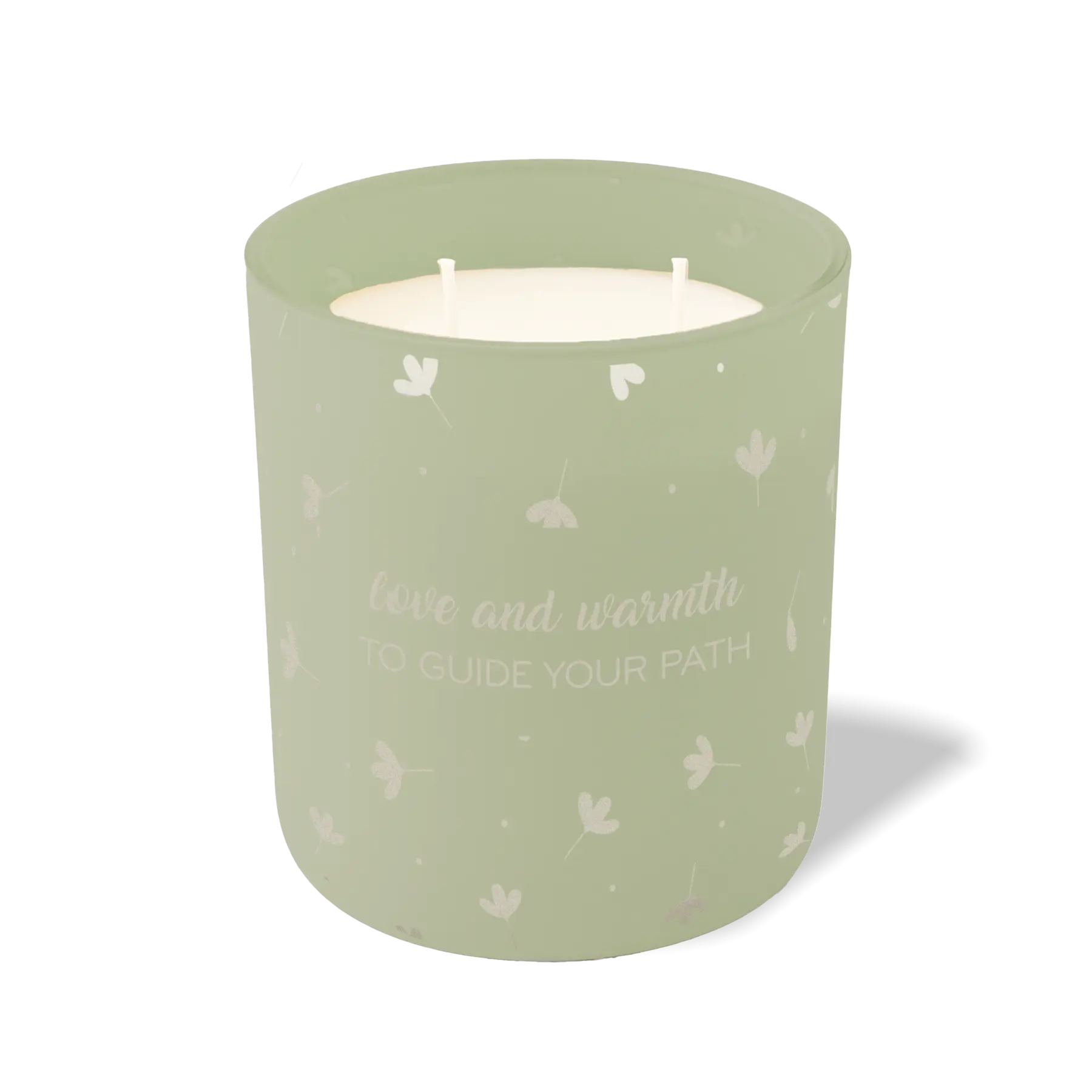 Wild Journey Custom Etched Love and Warmth 12 oz Studio Series Candle in Meadow