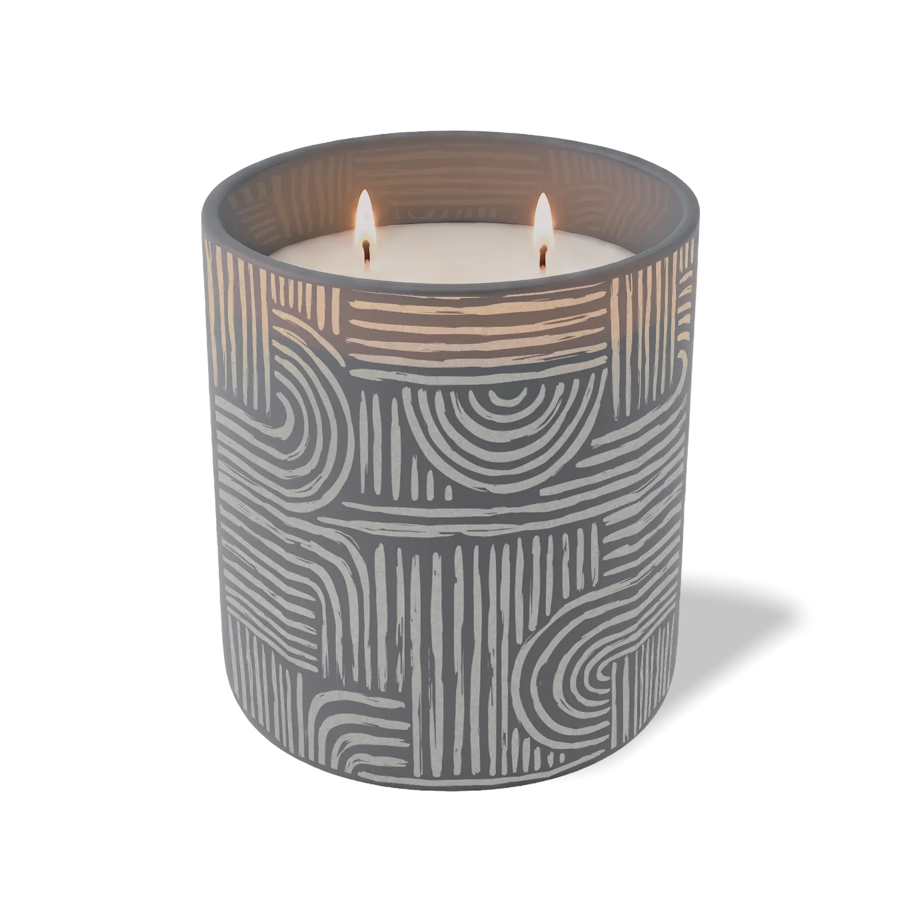Custom Etched Poolside - 12 oz Candle Graphite