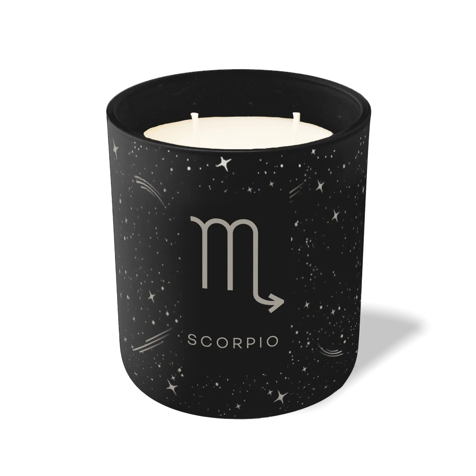 Custom Etched Scorpio Symbol 12 oz Studio Series Candle - Black