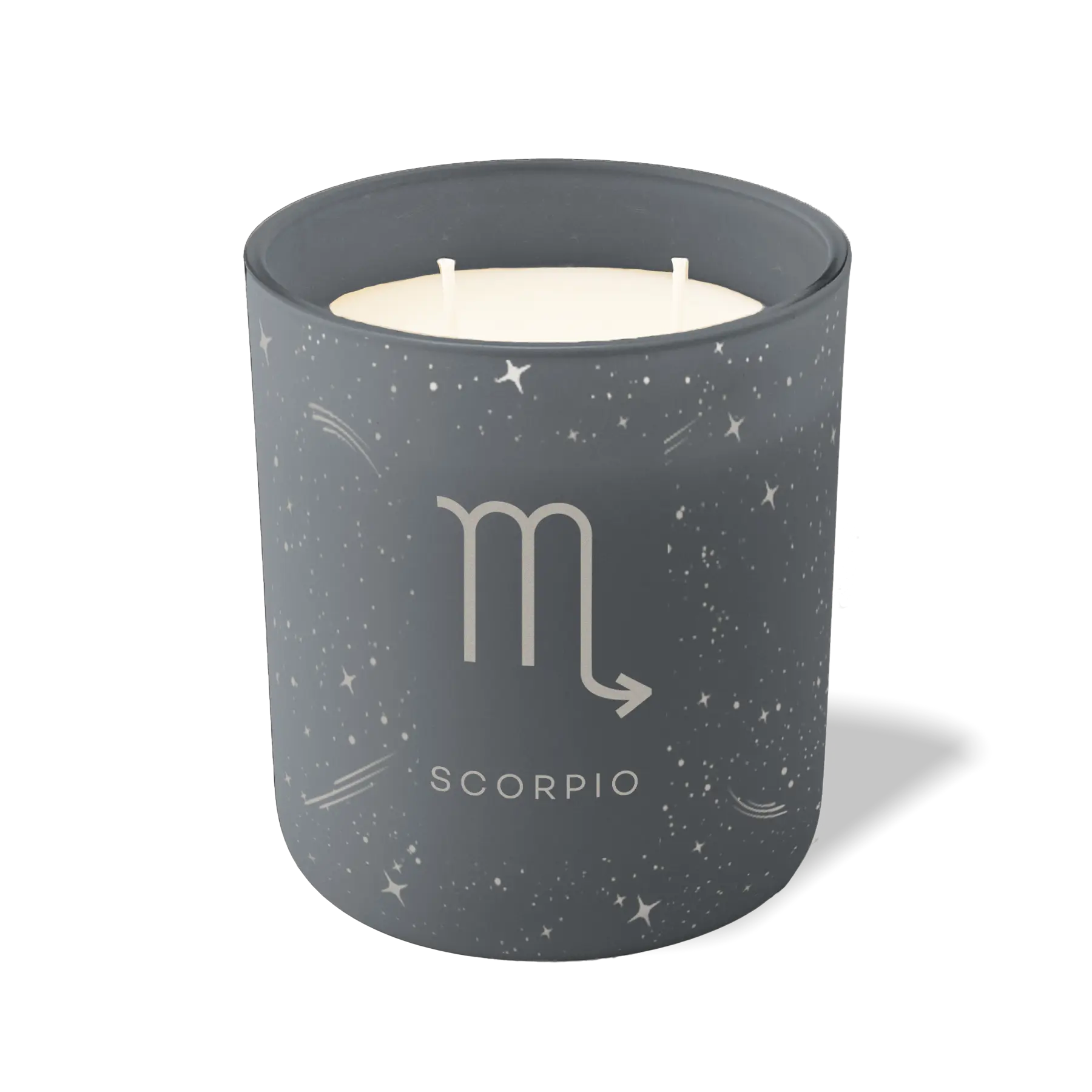 Custom Etched Scorpio Symbol 12 oz Studio Series Candle - Graphite