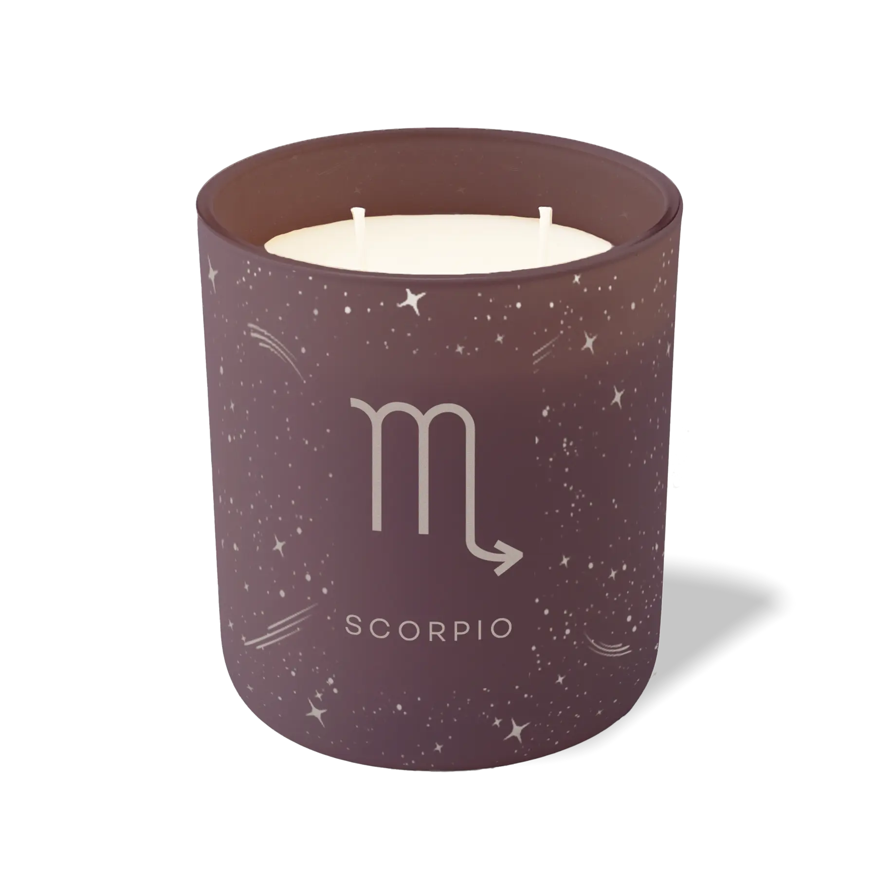 Wild Journey Custom Etched Scorpio Symbol 12 oz Studio Series Candle in Velvet Plum