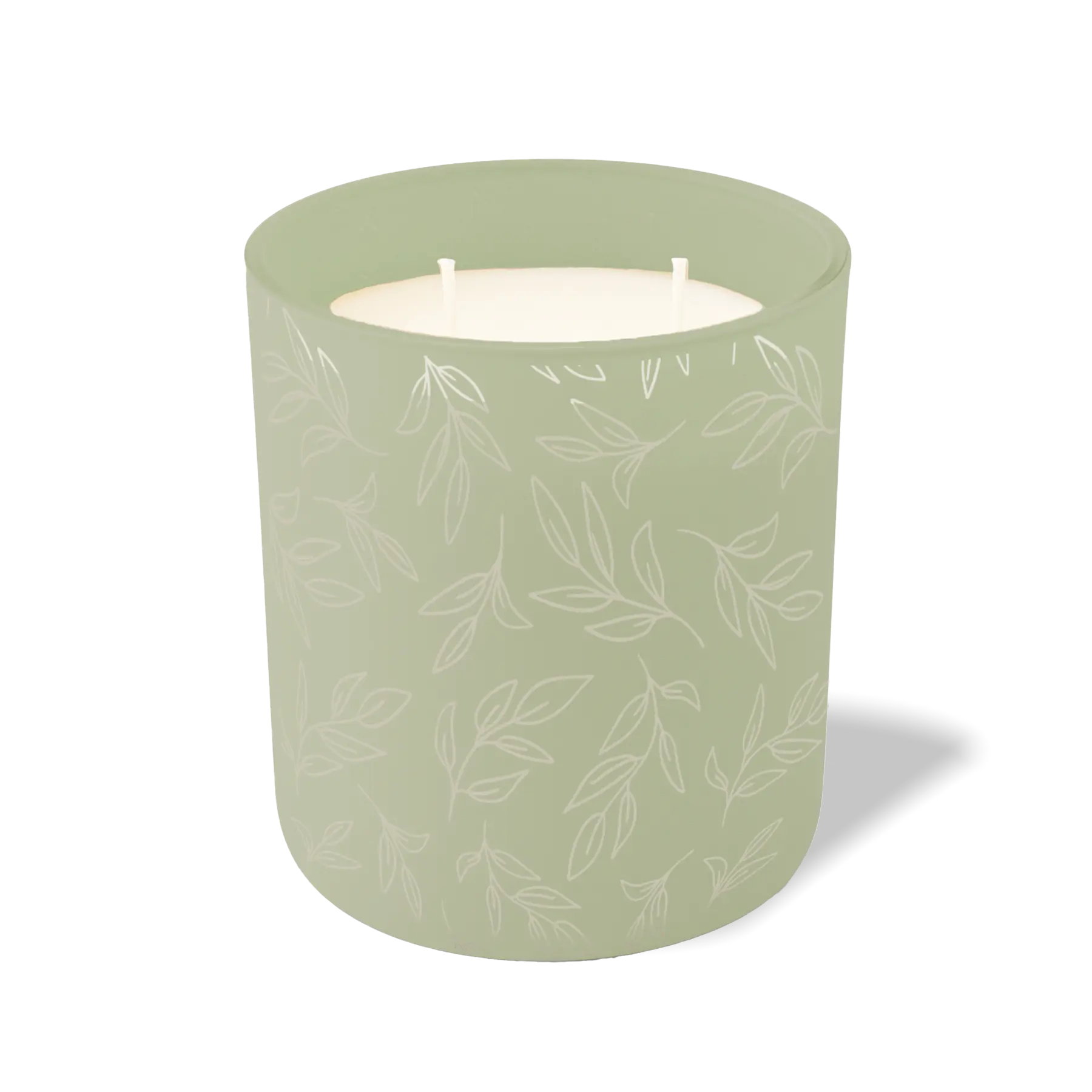 Wild Journey Custom Etched Leafy Branch 12 oz Studio Series Candle in Meadow