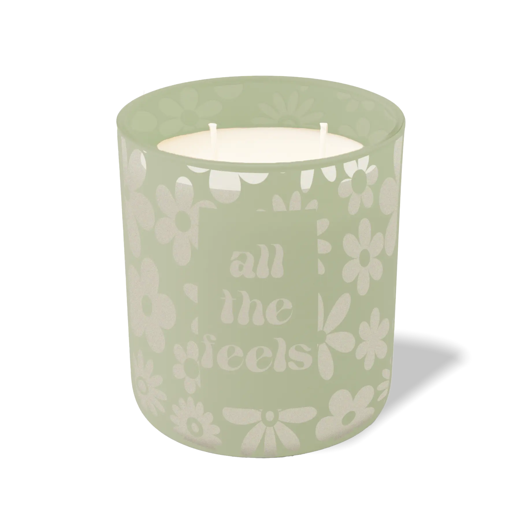 Wild Journey Custom Etched All The Feels 12 oz Studio Series Candle in Meadow