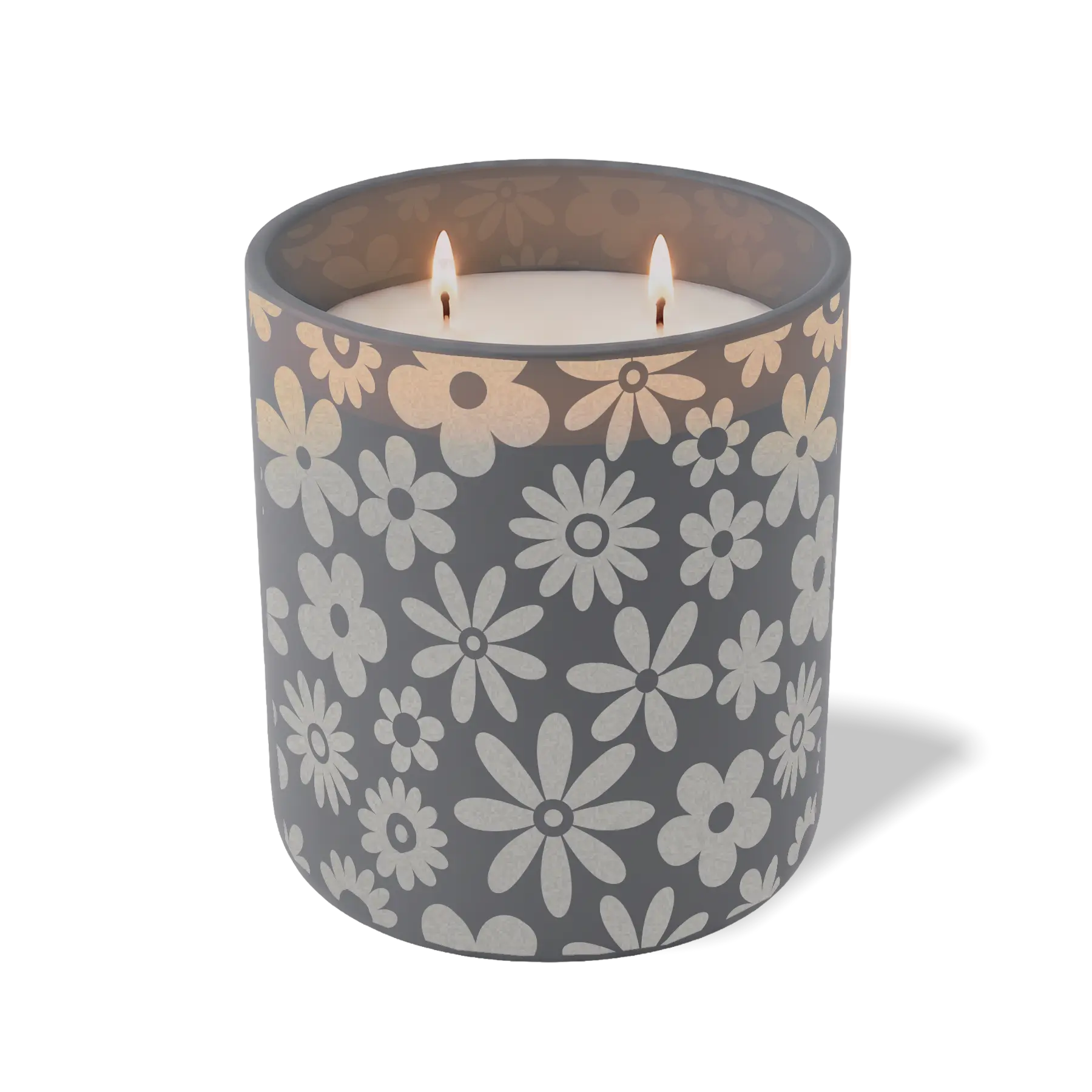 Custom Etched Groovy - 12 oz Candle Graphite