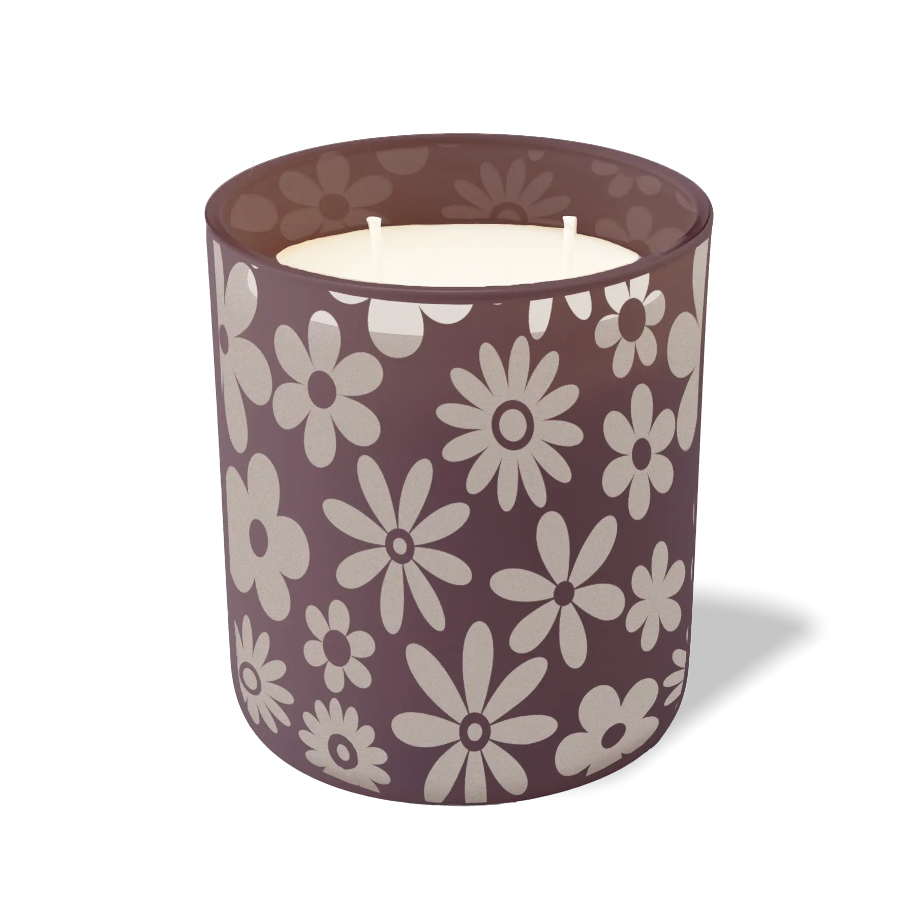 Wild Journey Custom Etched Groovy 12 oz Studio Series Candle in Velvet Plum