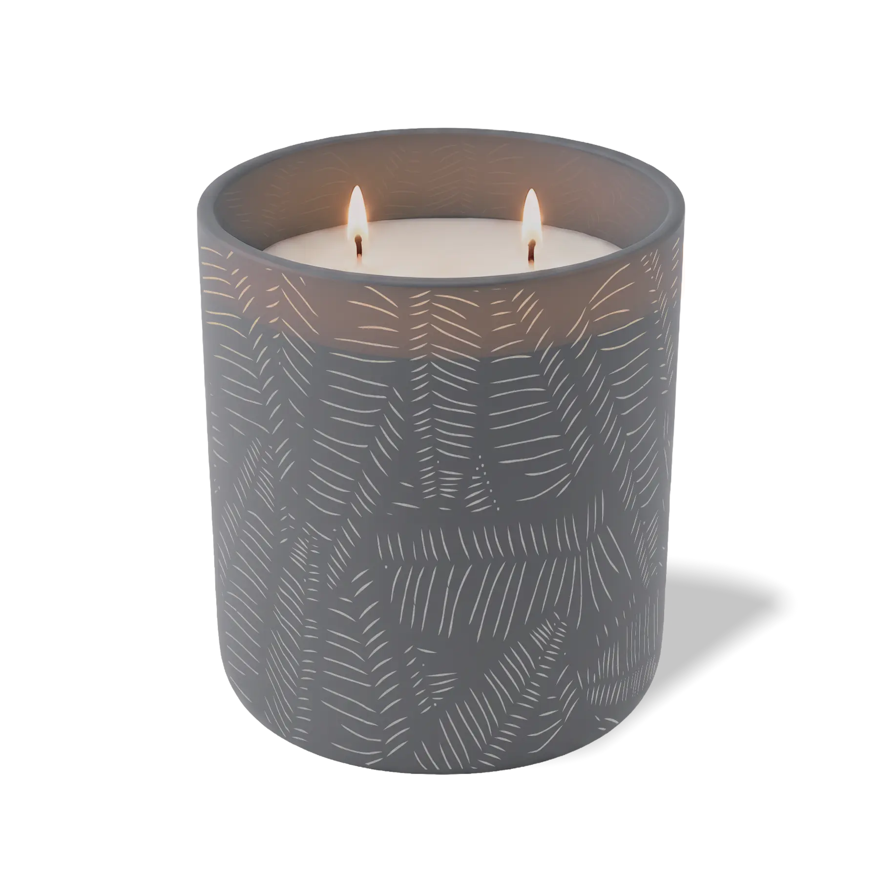 Custom Etched Scratch - 12 oz Candle Graphite