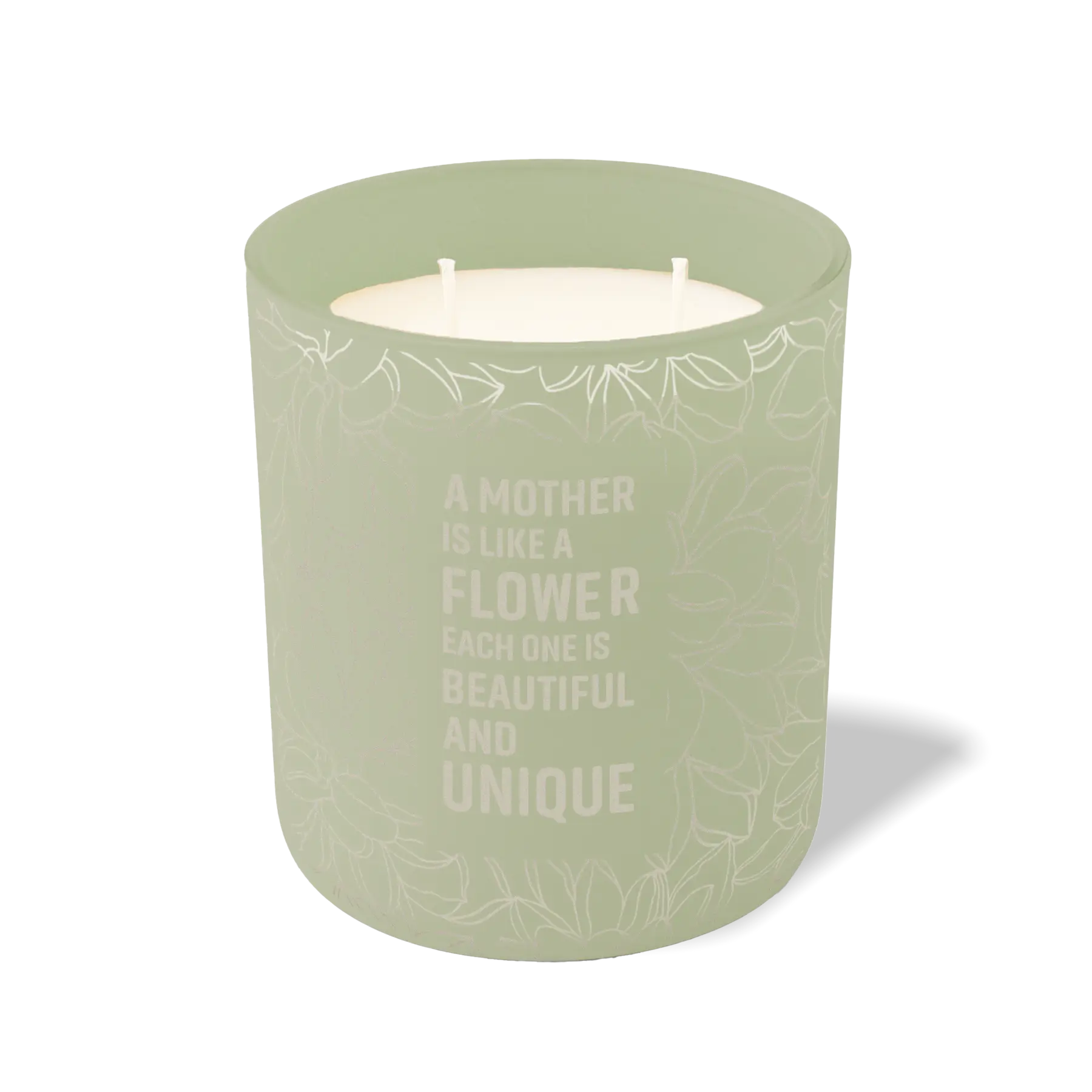 Wild Journey Custom Etched A Mother is Like a Flower 12 oz Studio Series Candle in Meadow